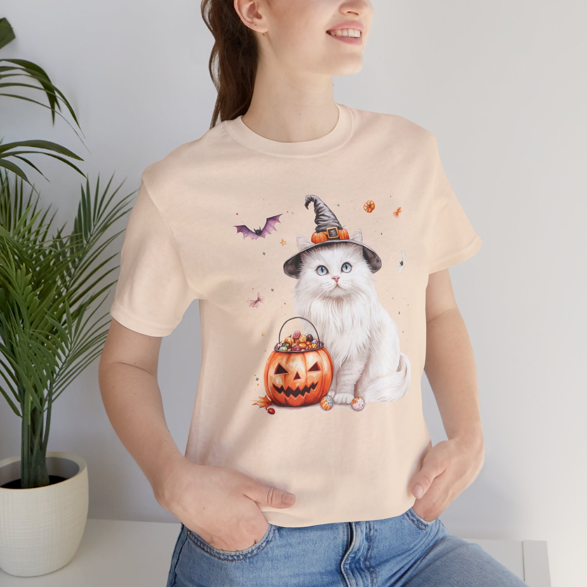 Longhair White Cat Bewitched Tee