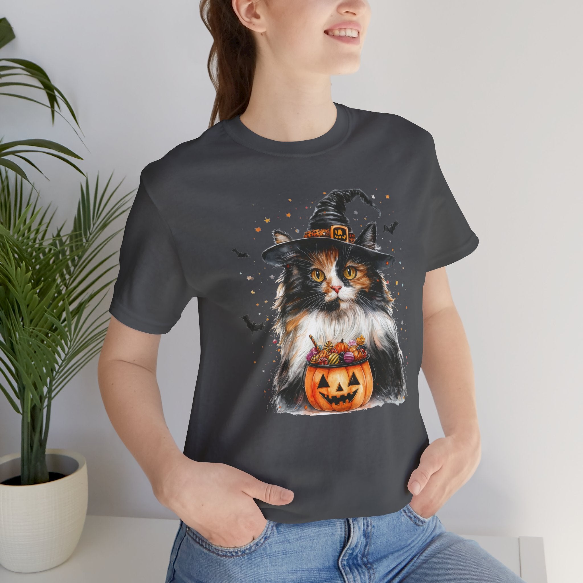Longhair Calico Cat Bewitched Tee