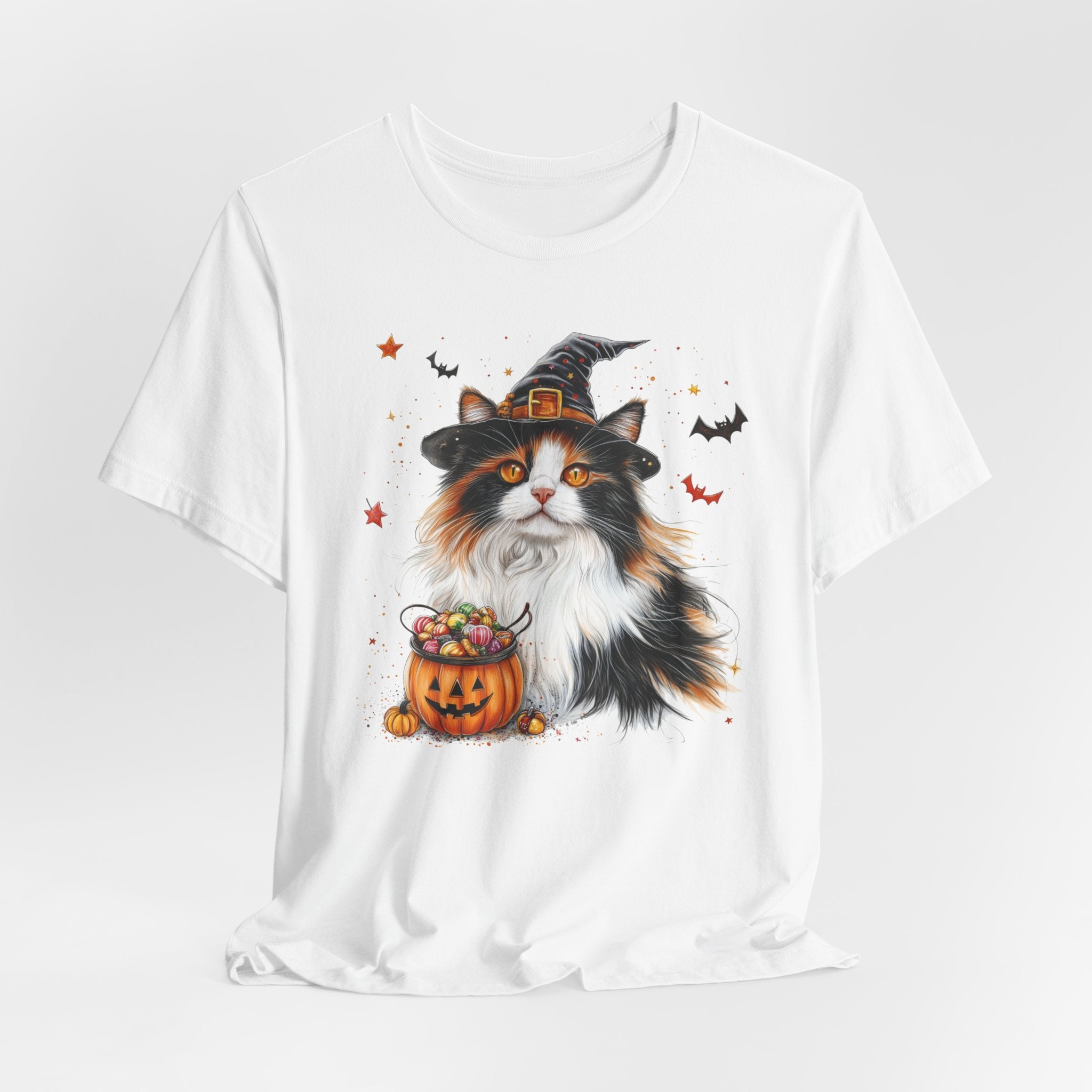 Longhair Calico Cat II Bewitched Tee