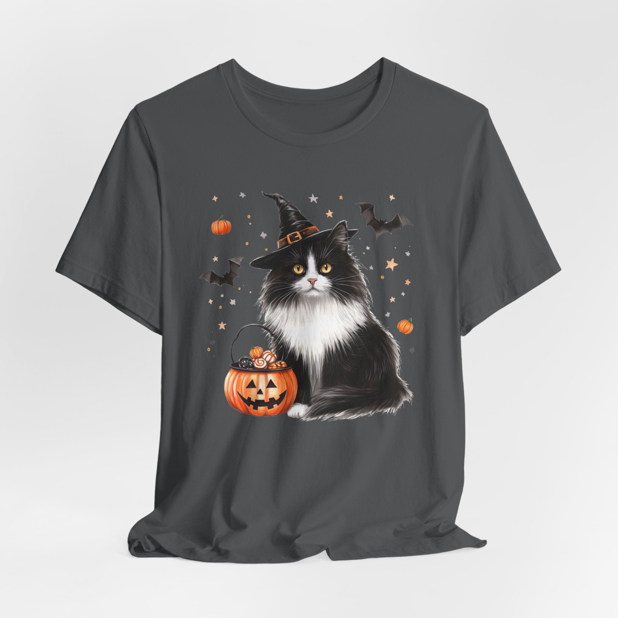 Longhair Tuxedo Cat Bewitched Tee