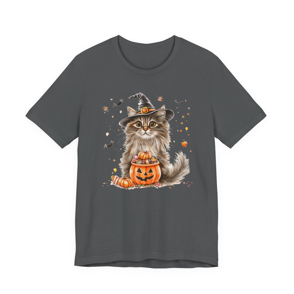 Longhair Grey Tabby Cat Bewitched Tee