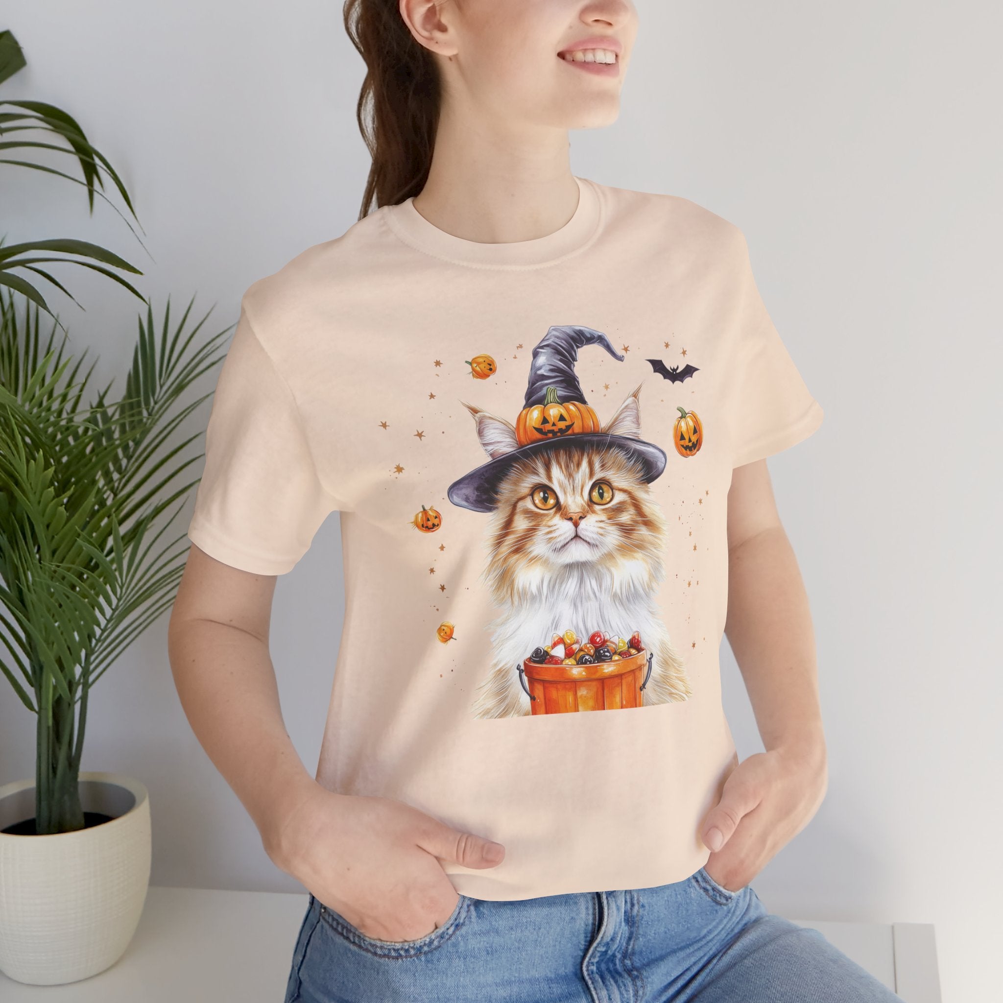 Longhair Orange Tabby Cat II Bewitched Tee