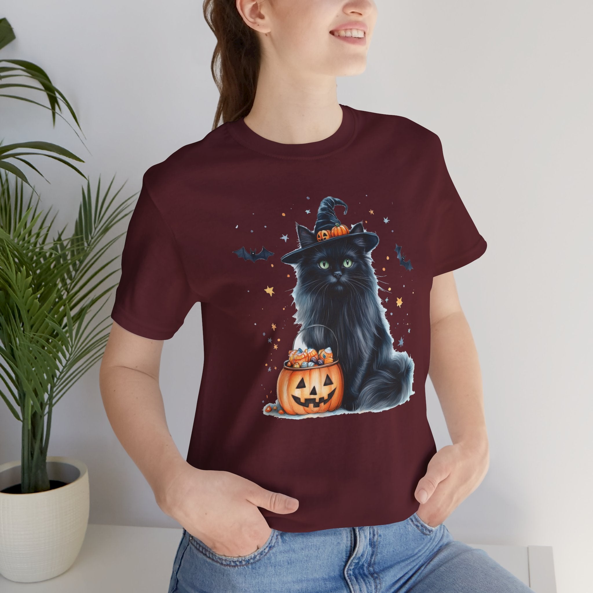 Longhair Black Cat Bewitched Tee