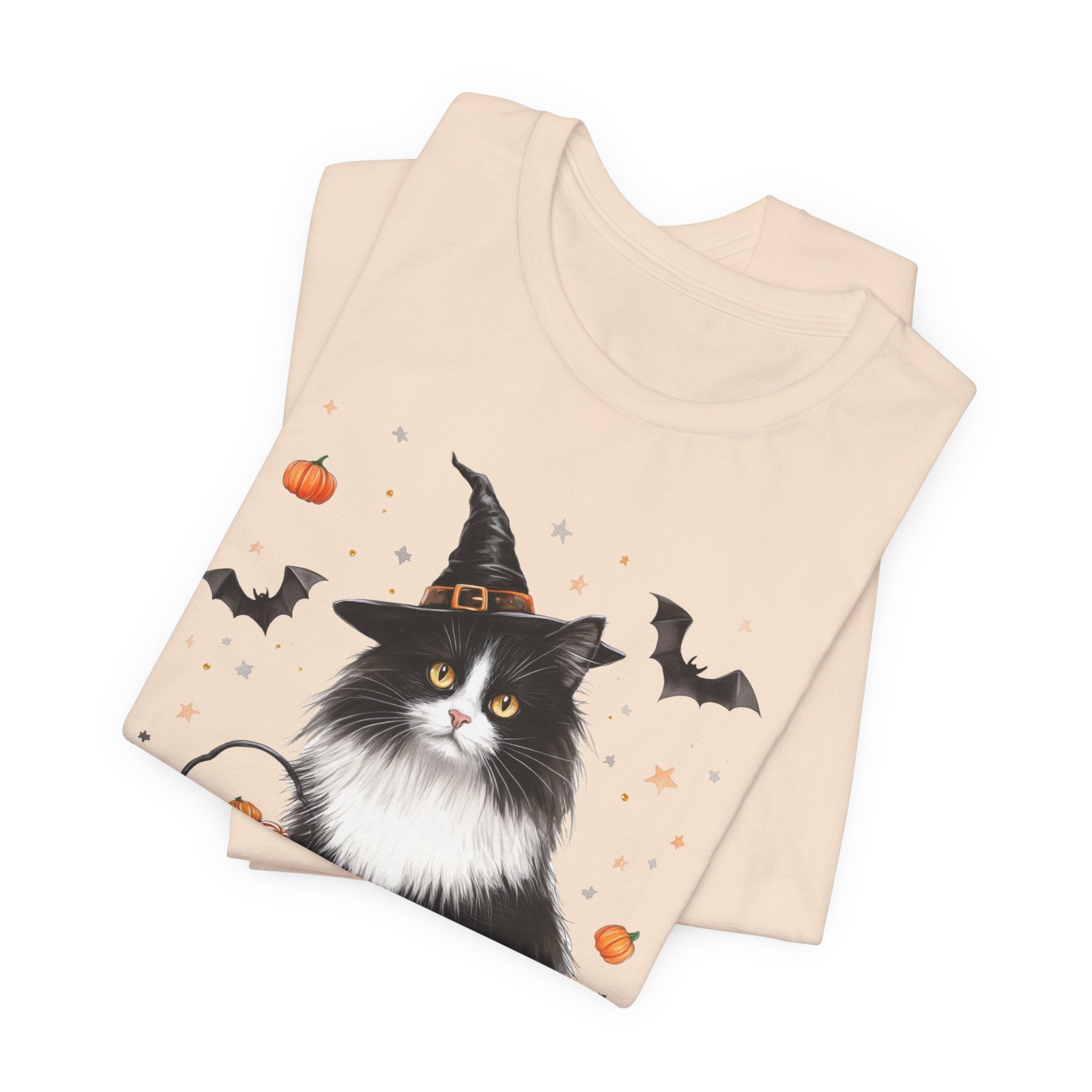 Longhair Tuxedo Cat Bewitched Tee