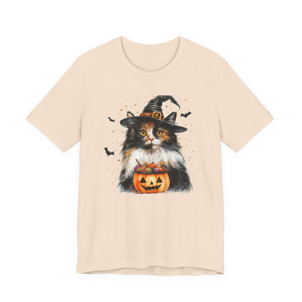Longhair Calico Cat Bewitched Tee