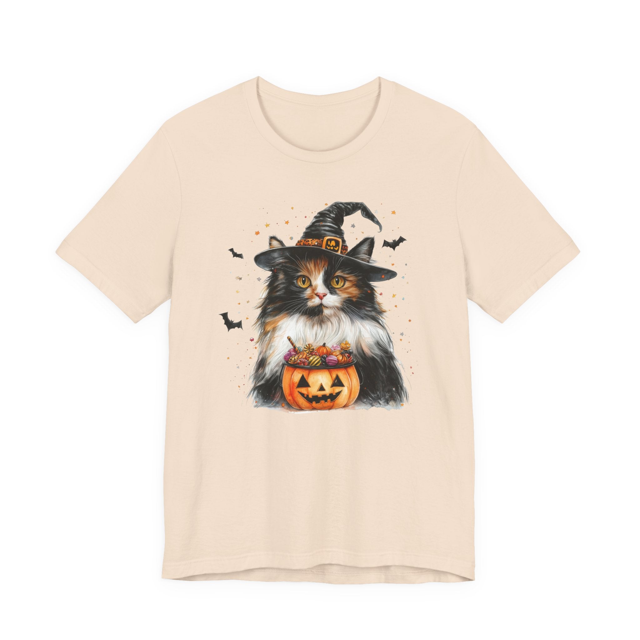 Longhair Calico Cat Bewitched Tee
