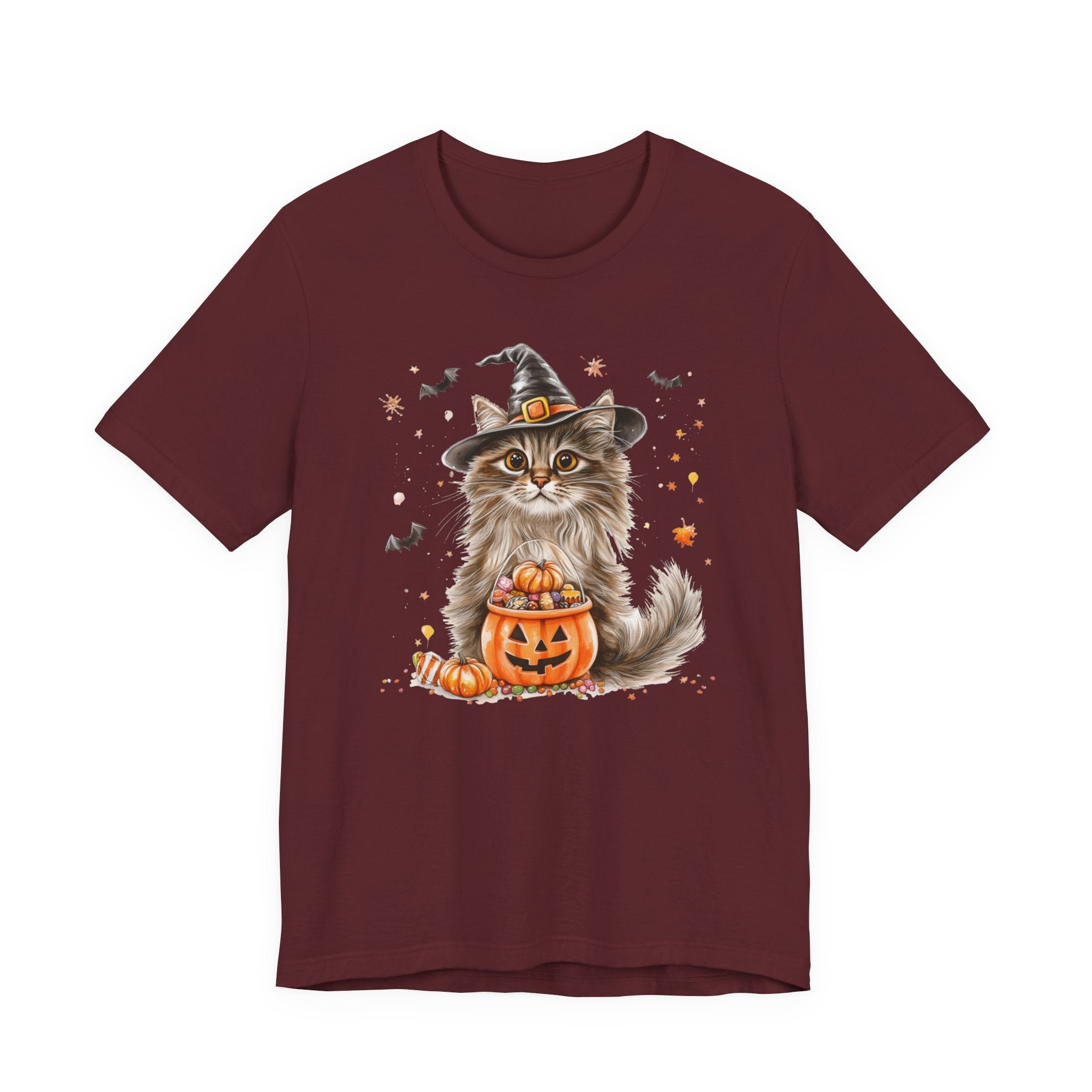 Longhair Grey Tabby Cat Bewitched Tee