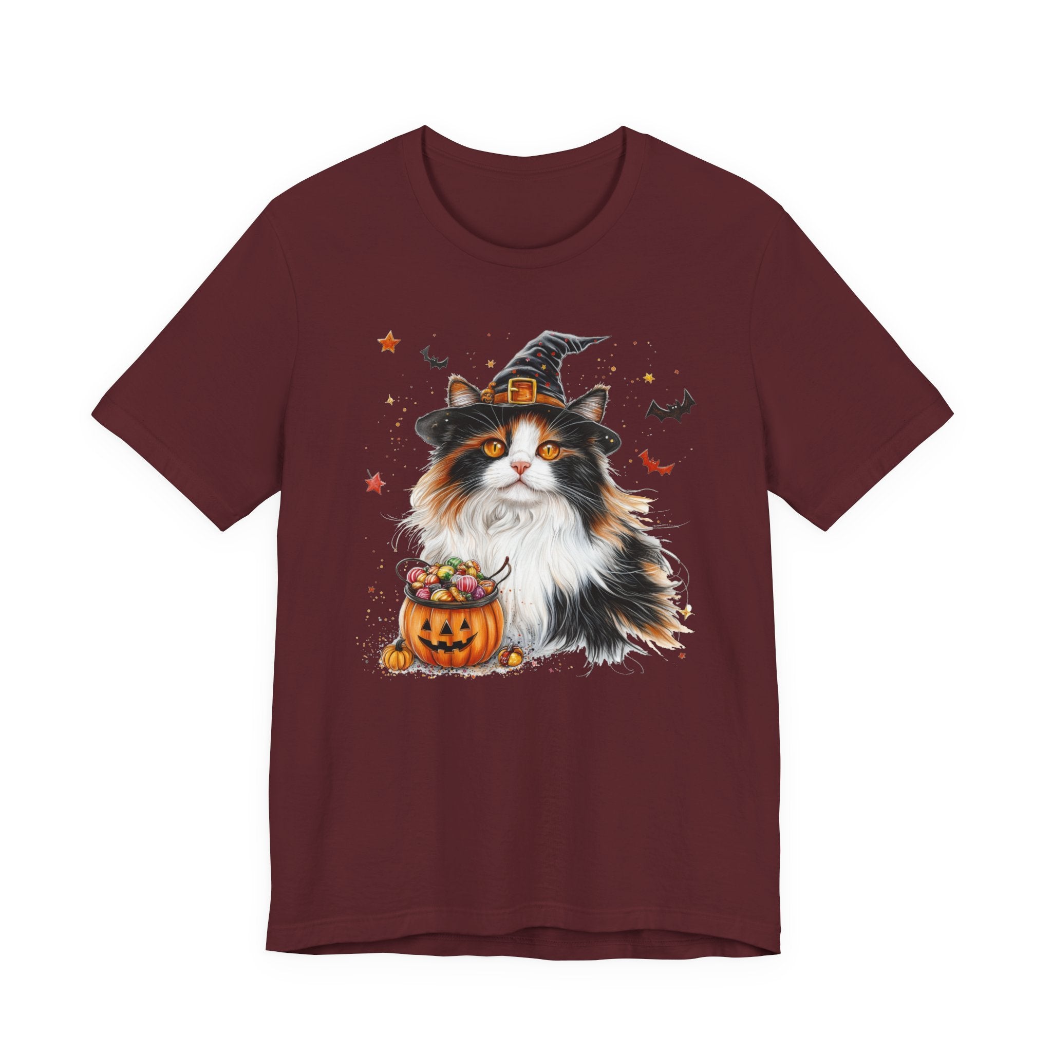 Longhair Calico Cat II Bewitched Tee