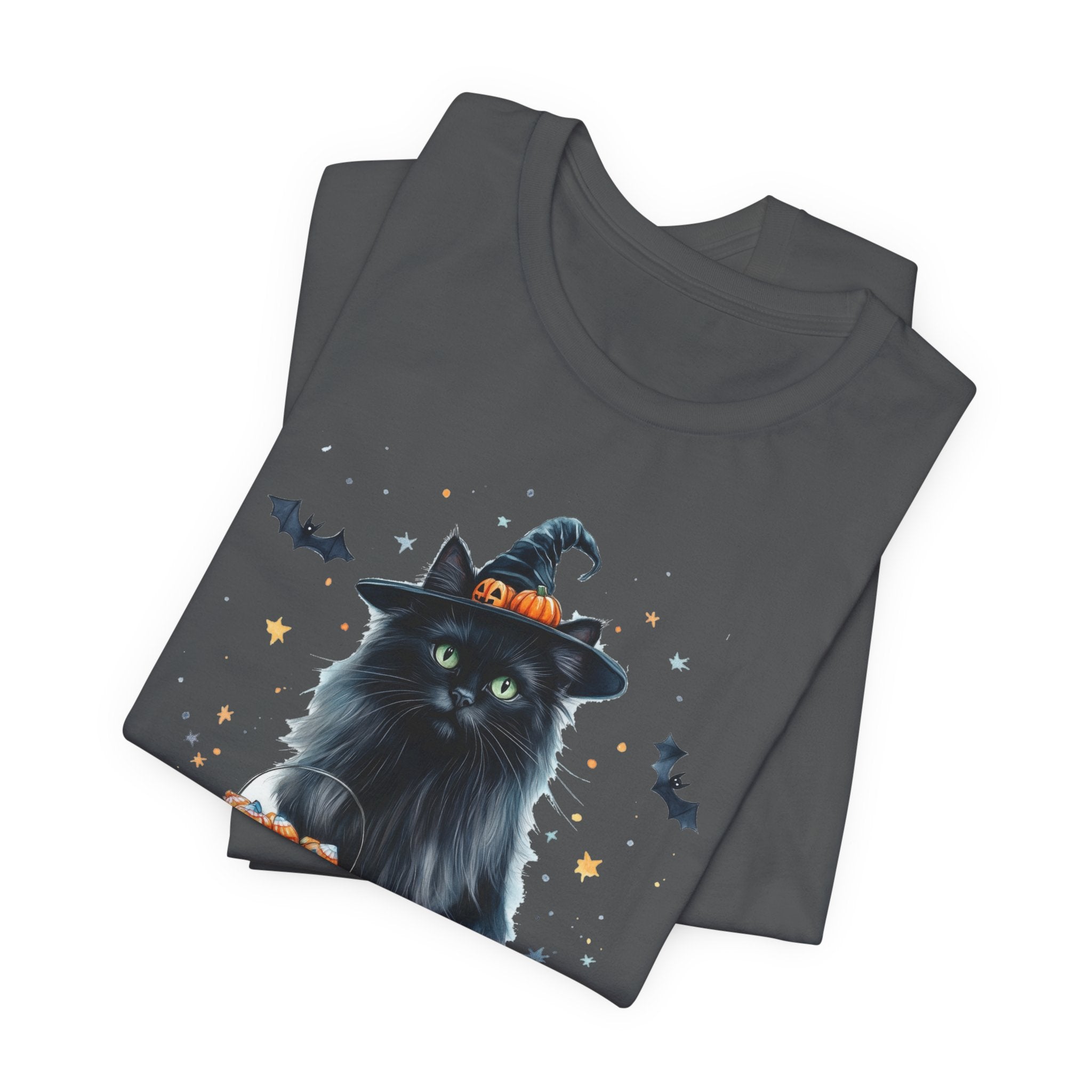 Longhair Black Cat Bewitched Tee