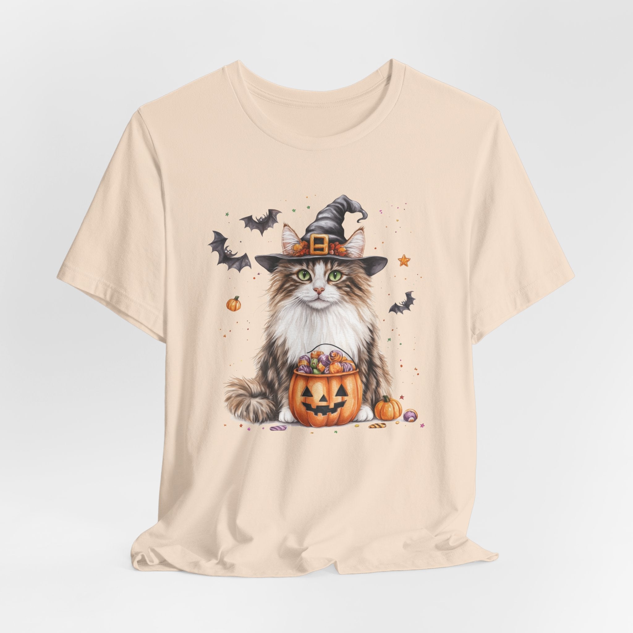 Longhair Tabby Cat Bewitched Tee