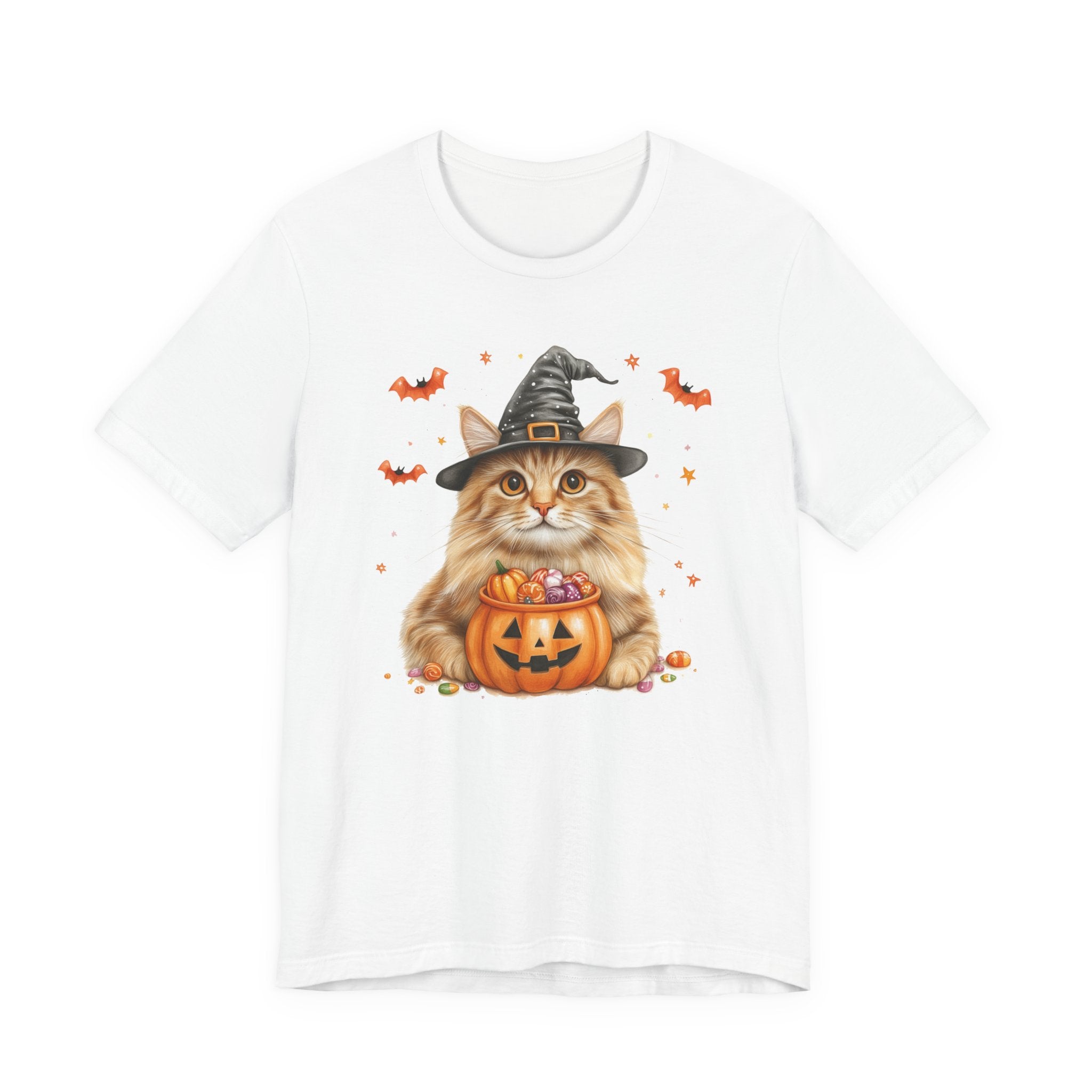 Longhair Orange Tabby Cat Bewitched Tee