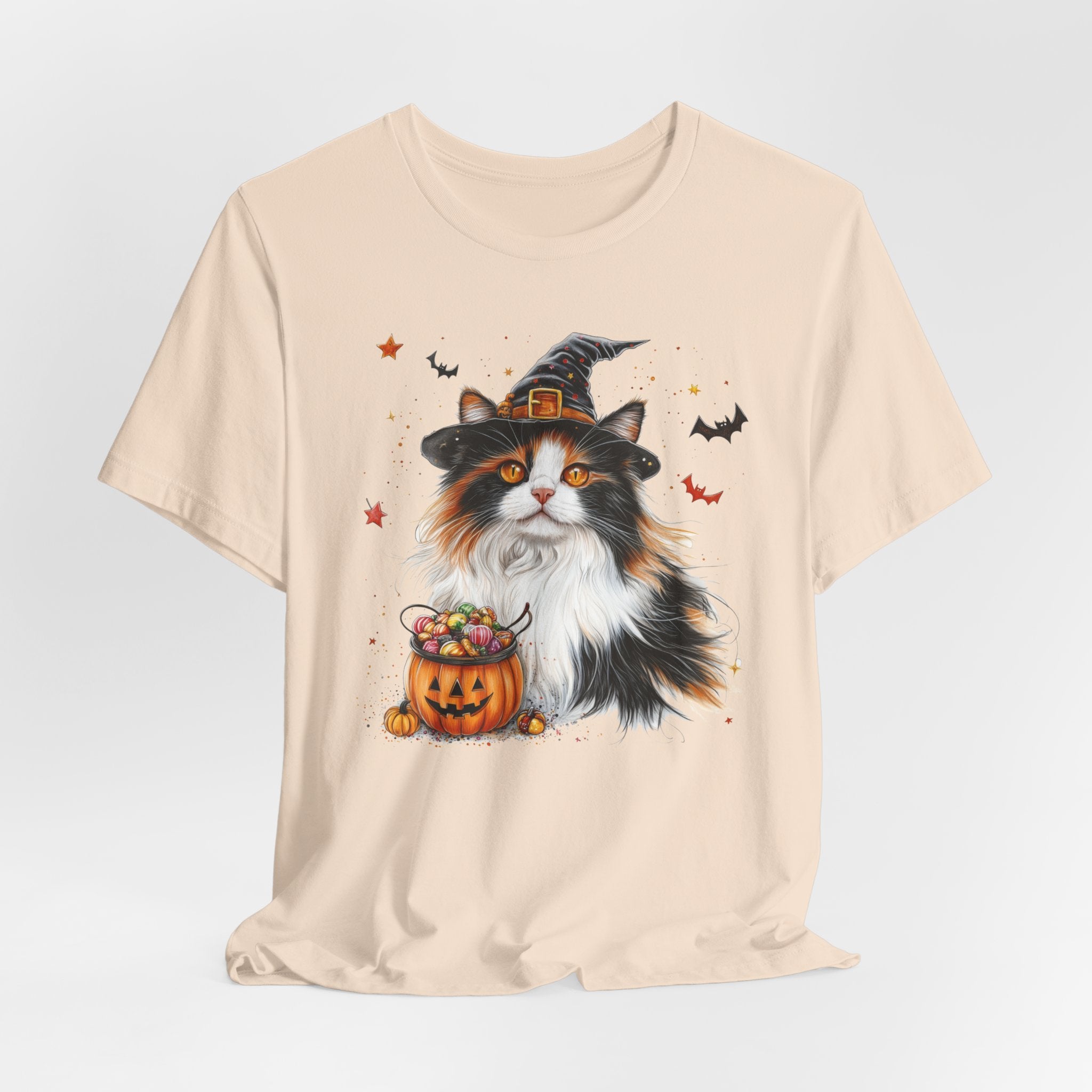 Longhair Calico Cat II Bewitched Tee