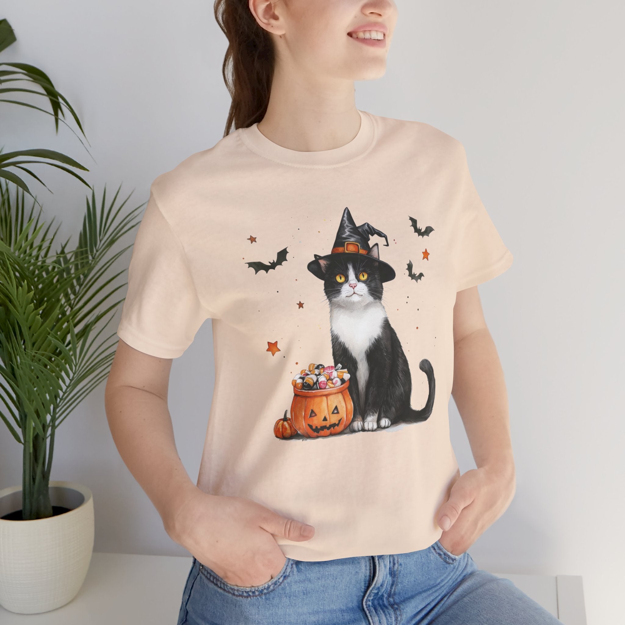 Shorthair Tuxedo Cat Bewitched Tee