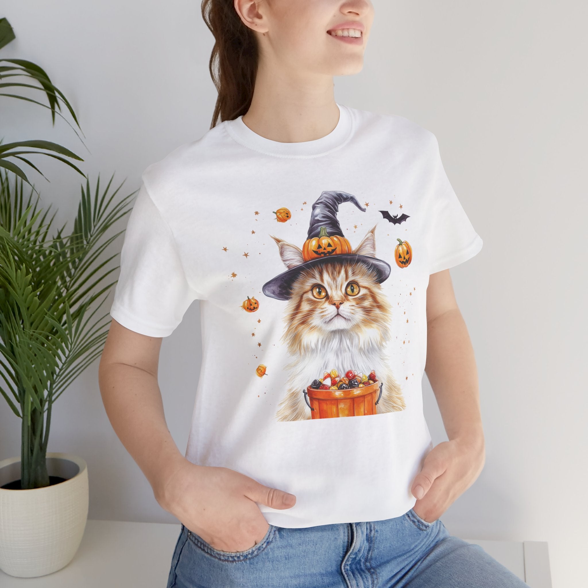 Longhair Orange Tabby Cat II Bewitched Tee