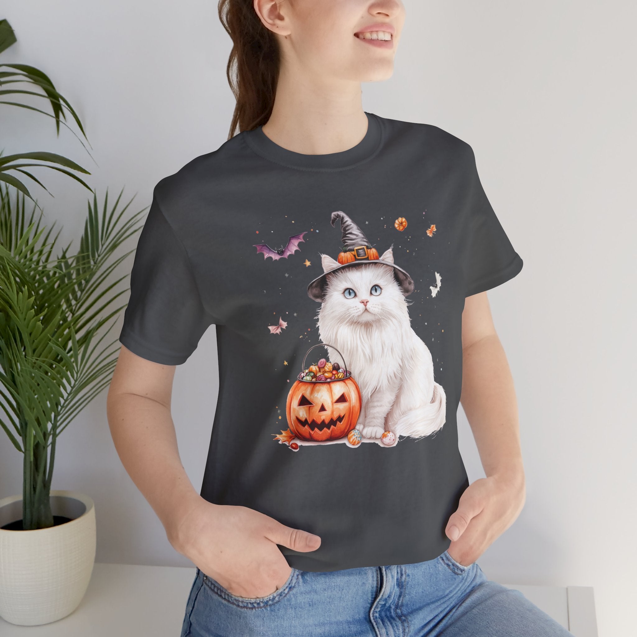 Longhair White Cat Bewitched Tee