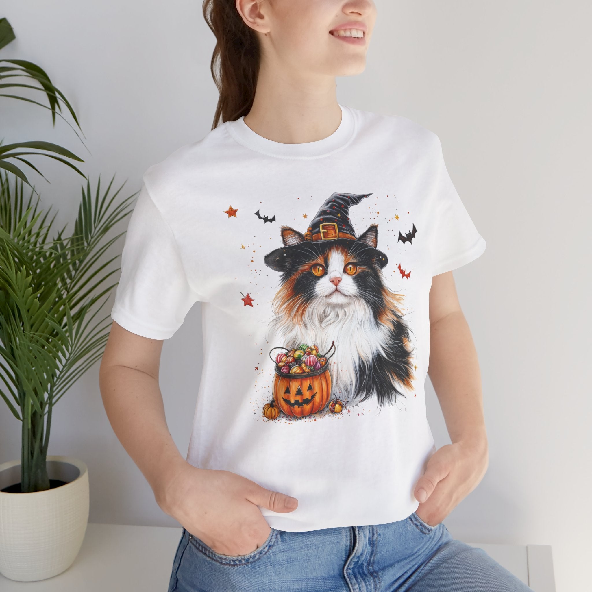 Longhair Calico Cat II Bewitched Tee