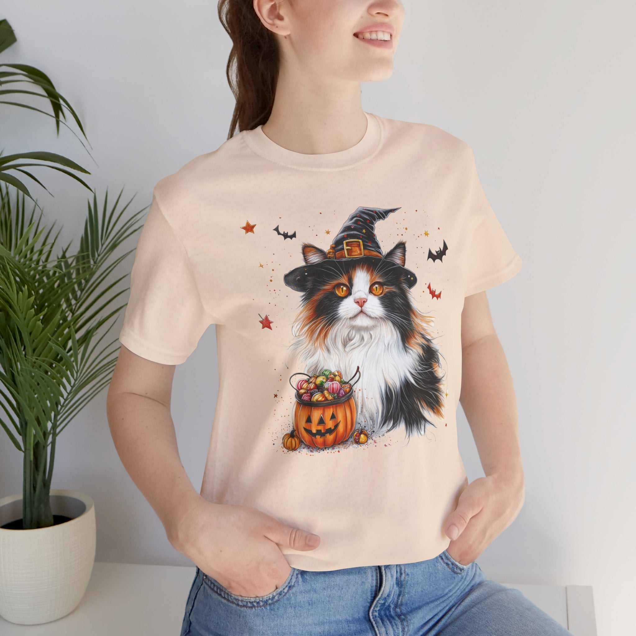Longhair Calico Cat II Bewitched Tee