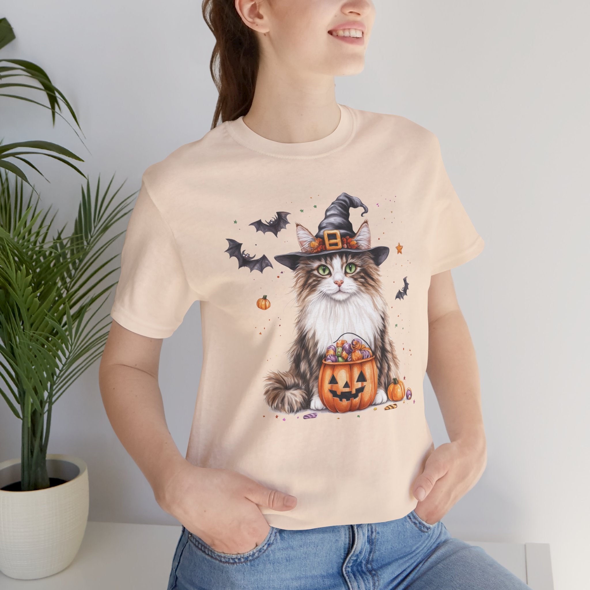 Longhair Tabby Cat Bewitched Tee