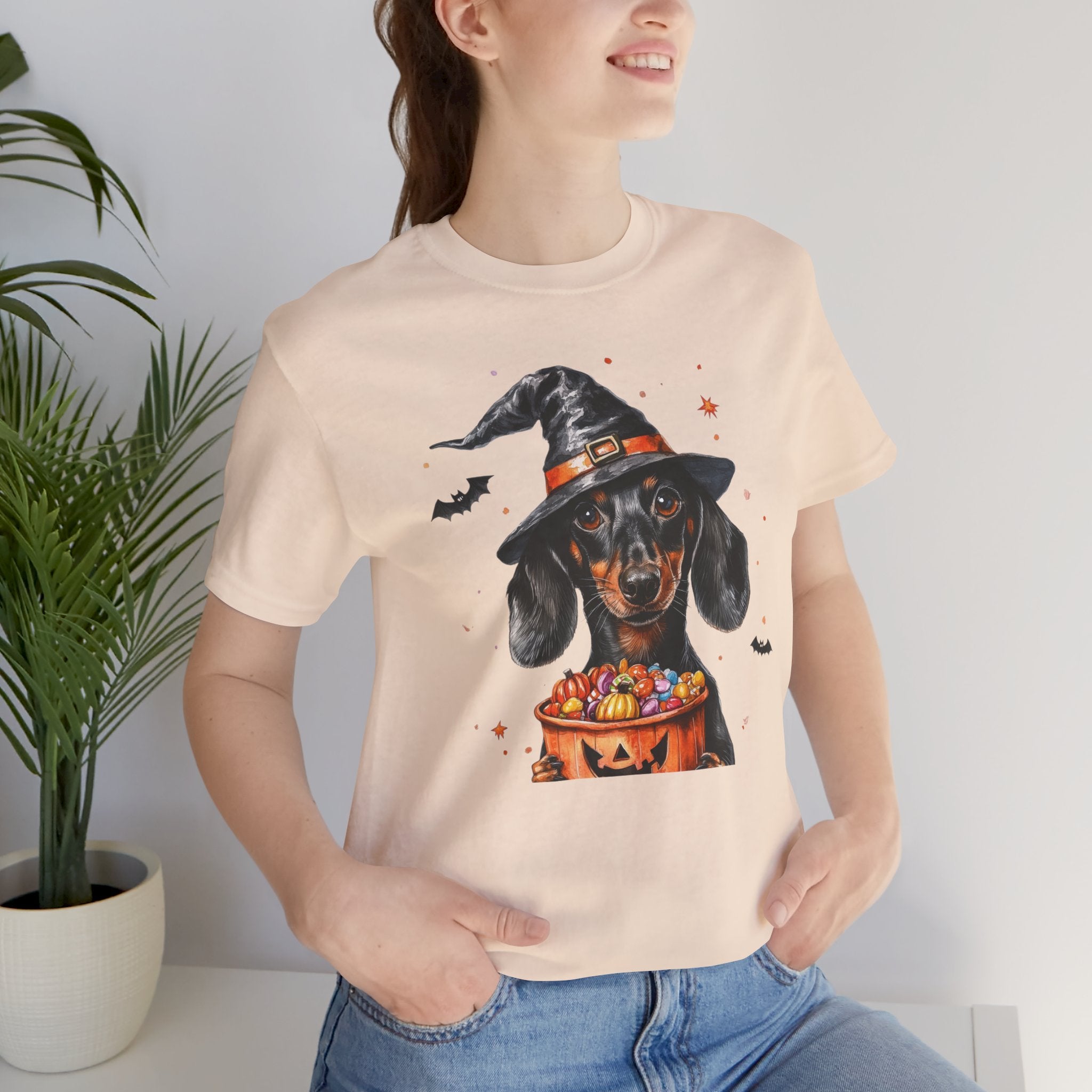 Black Dachshund Bewitched Tee