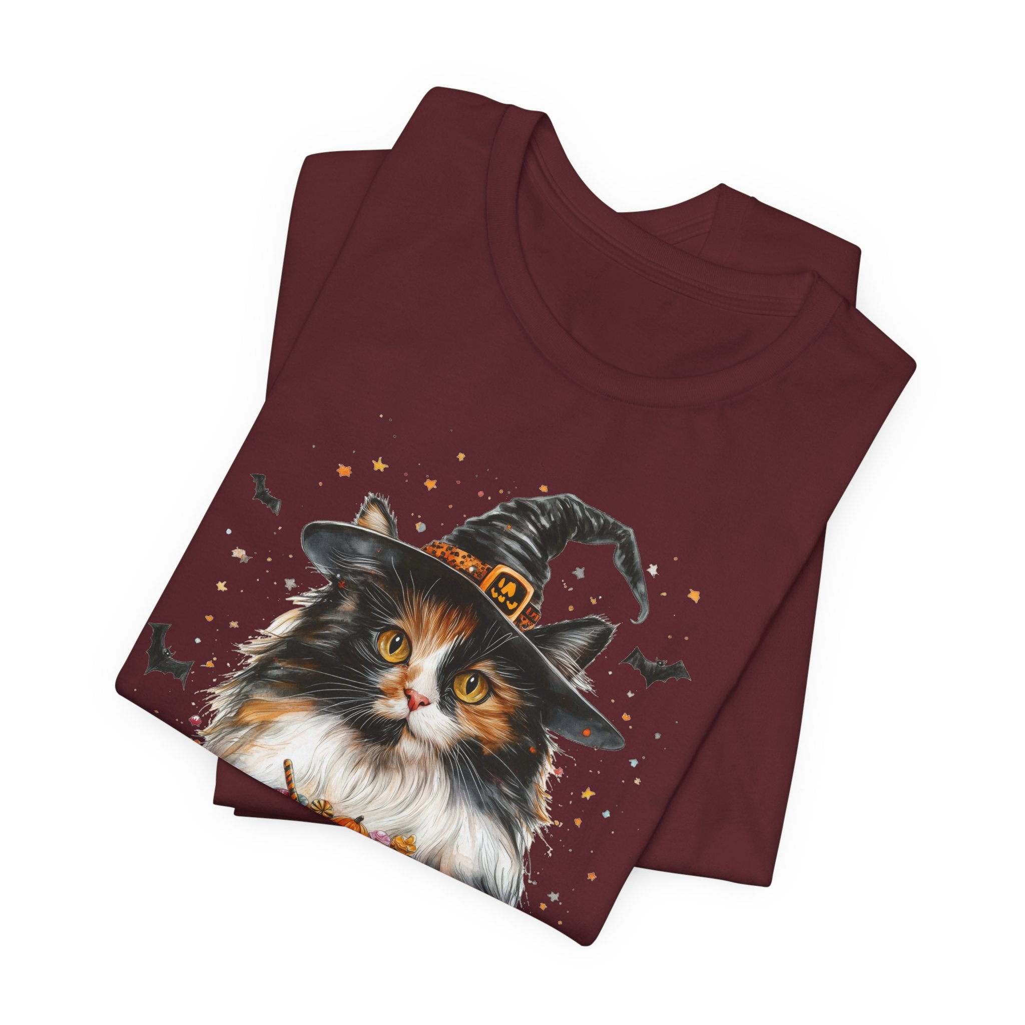 Longhair Calico Cat Bewitched Tee