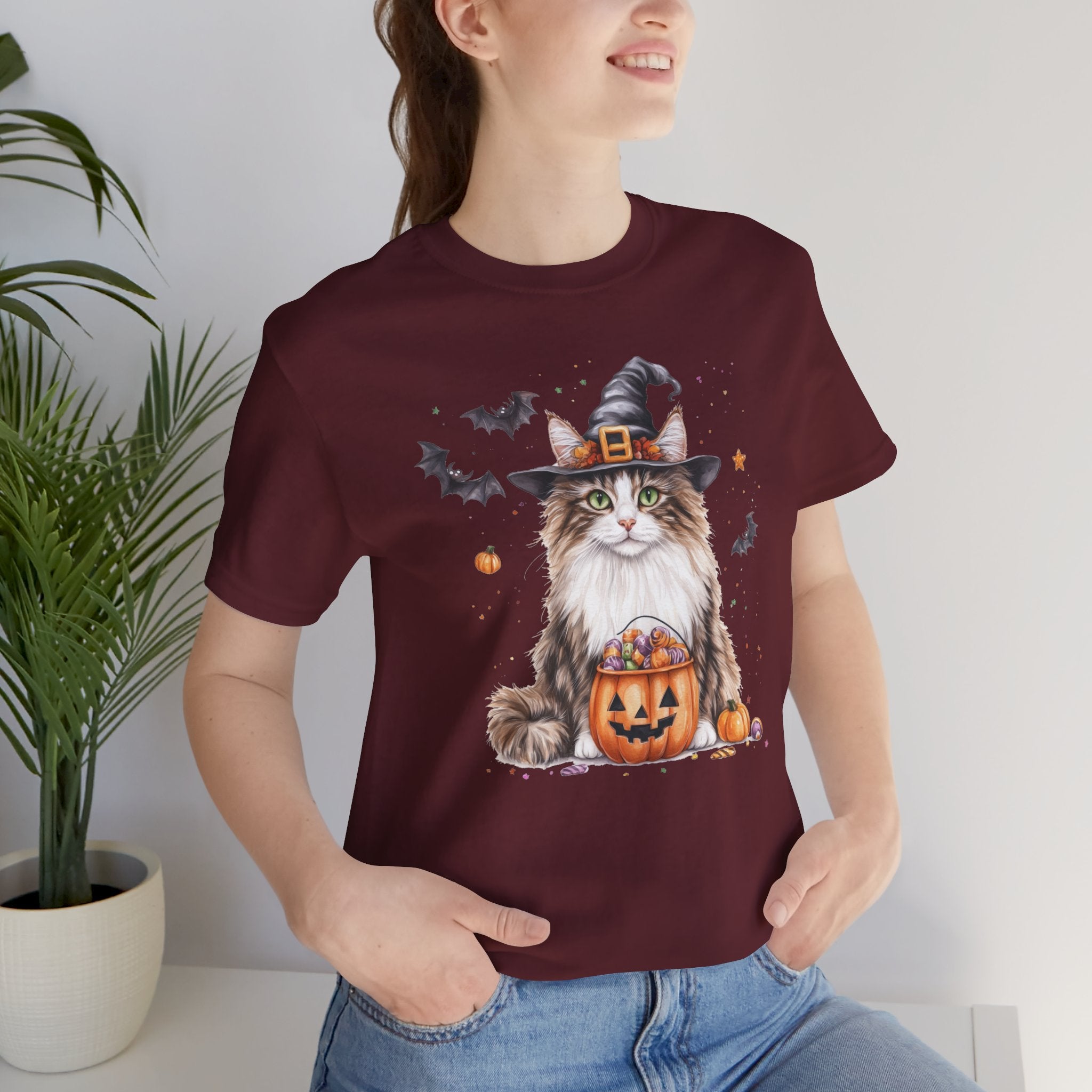 Longhair Tabby Cat Bewitched Tee