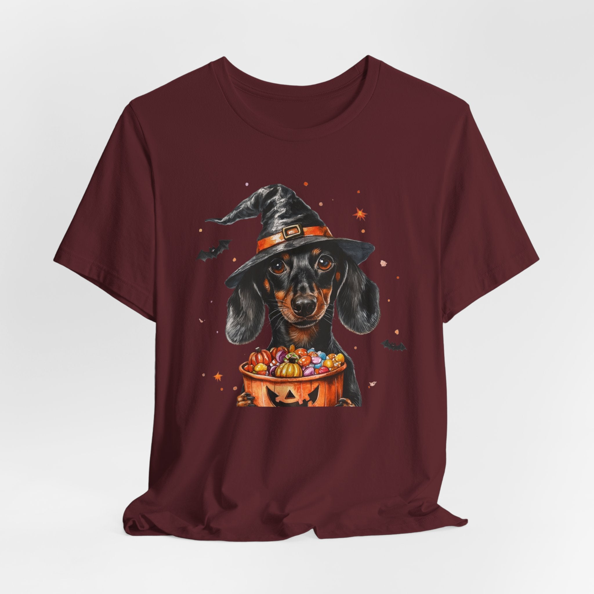 Black Dachshund Bewitched Tee