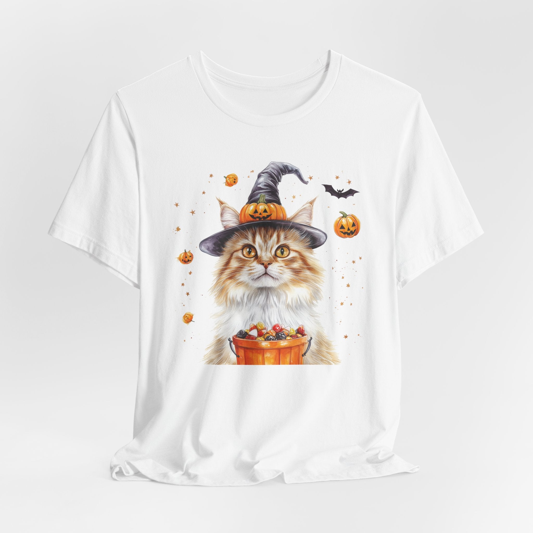 Longhair Orange Tabby Cat II Bewitched Tee