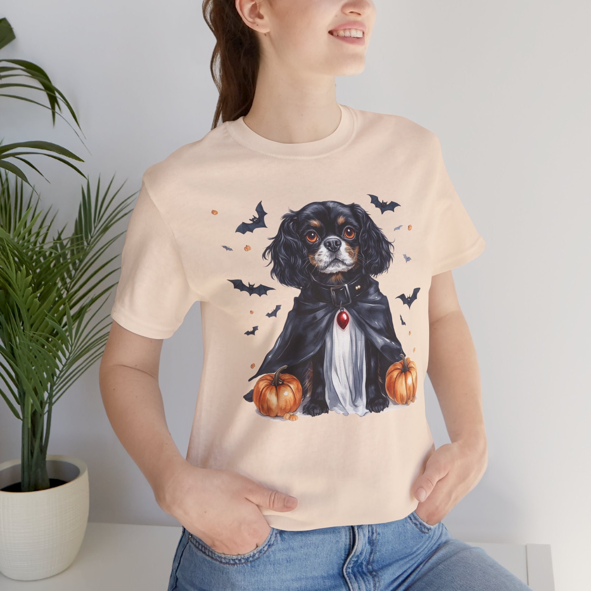 Black King Charles Cavalier Costume Tee
