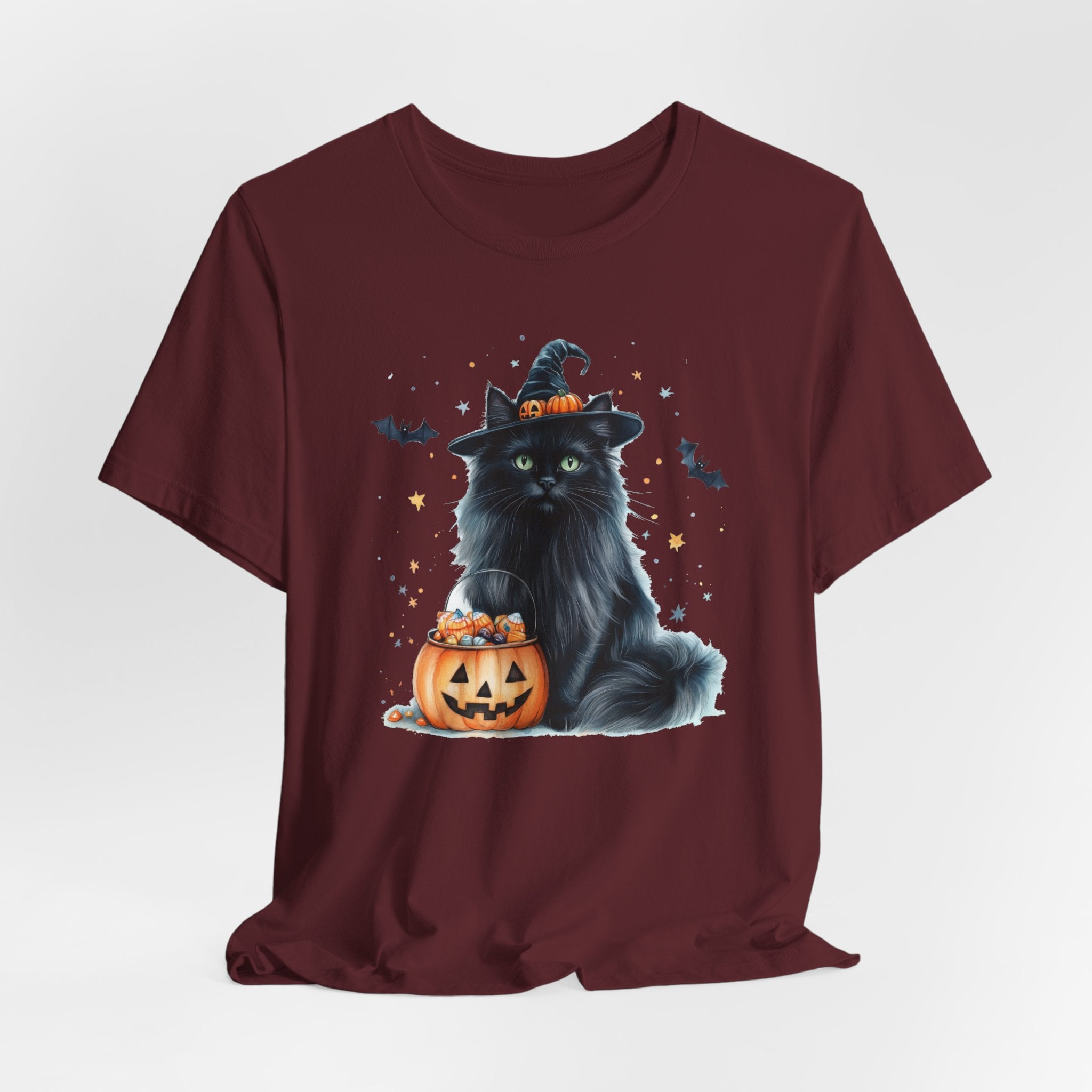 Longhair Black Cat Bewitched Tee