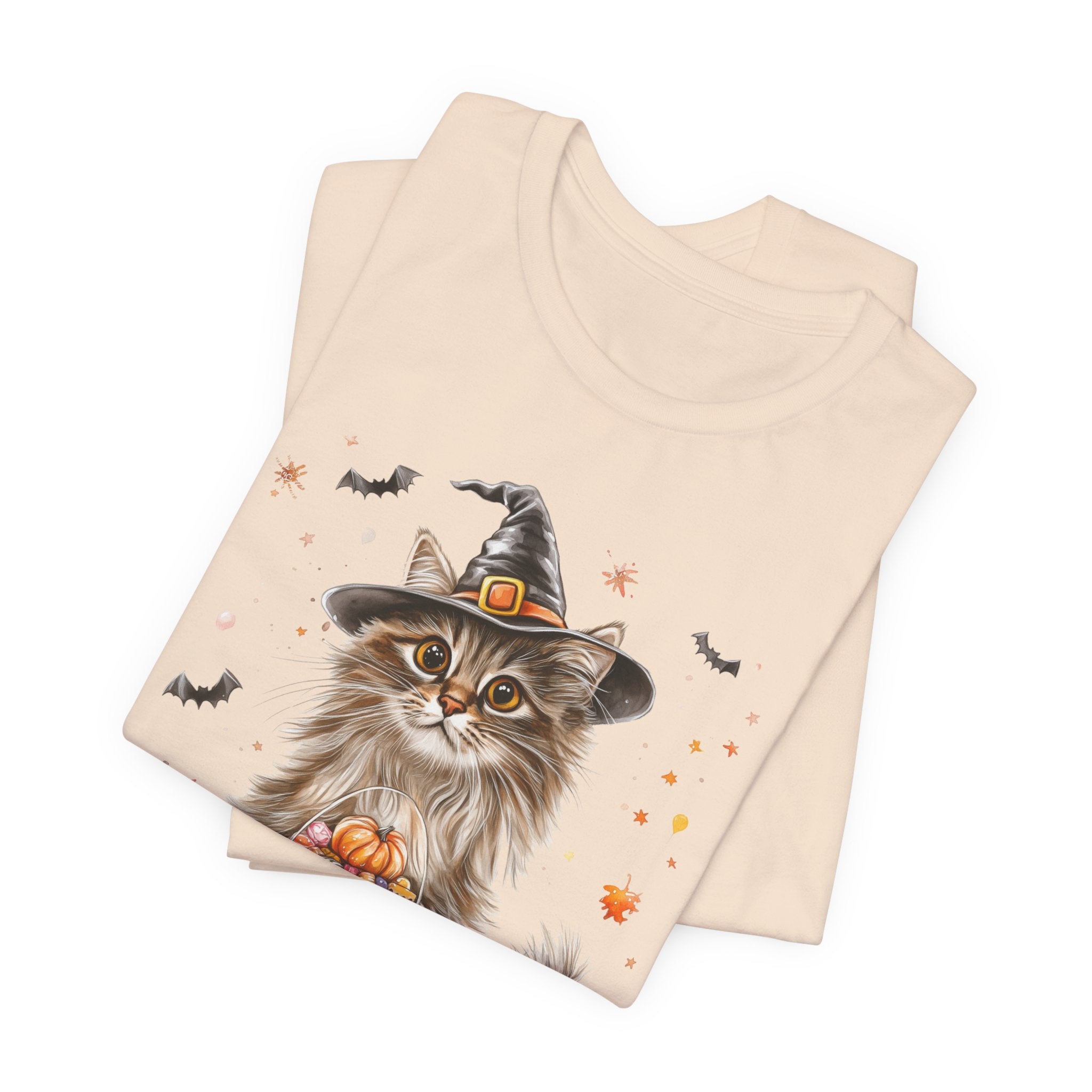 Longhair Grey Tabby Cat Bewitched Tee