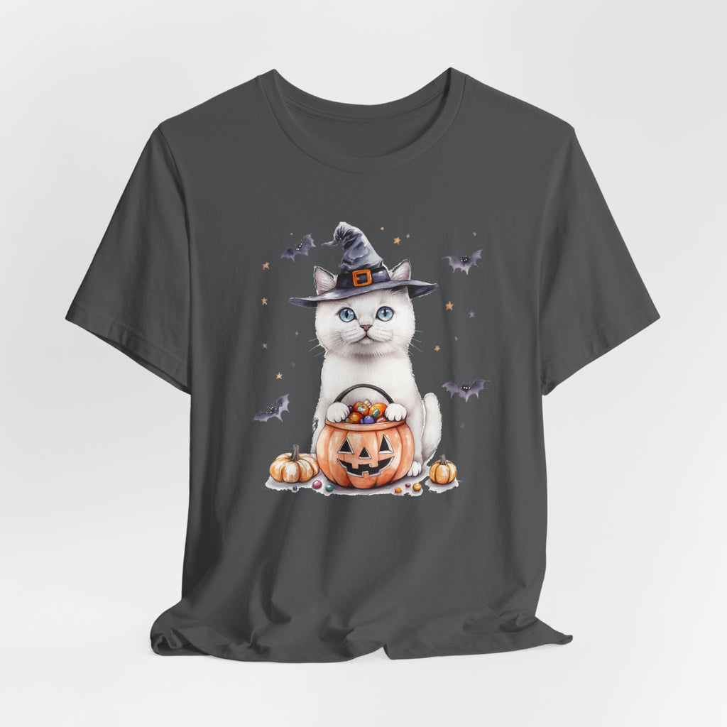 Shorthair White Cat Bewitched Tee