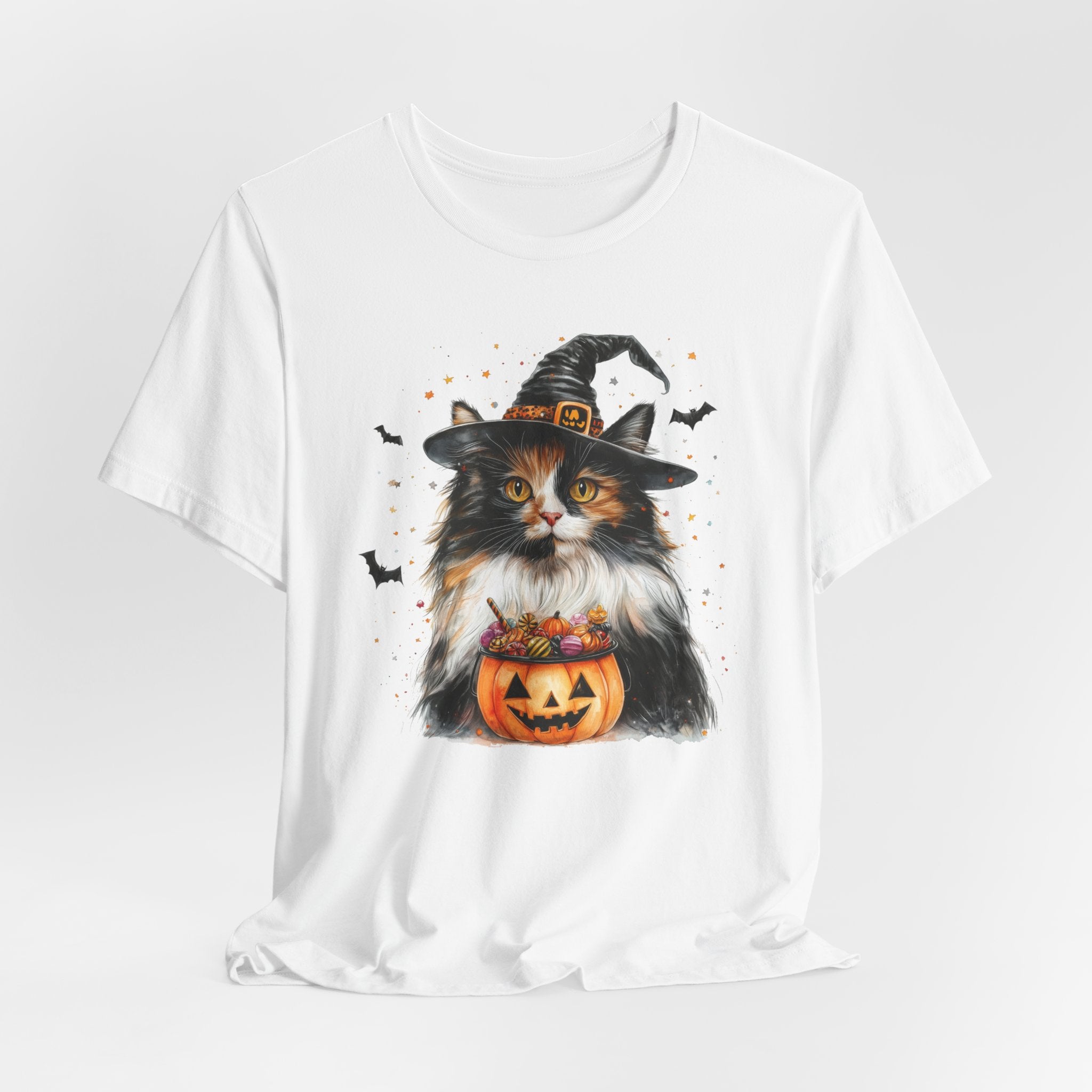 Longhair Calico Cat Bewitched Tee