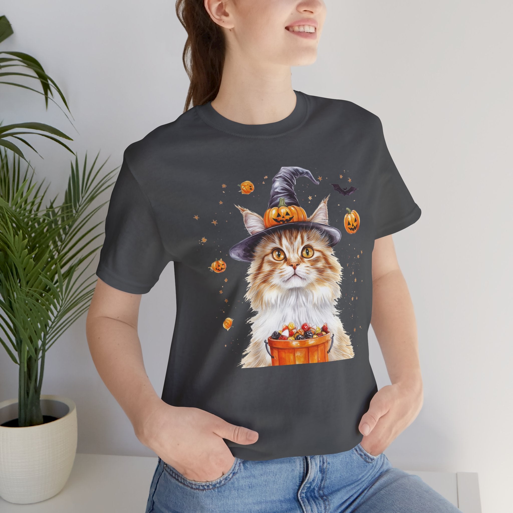 Longhair Orange Tabby Cat II Bewitched Tee