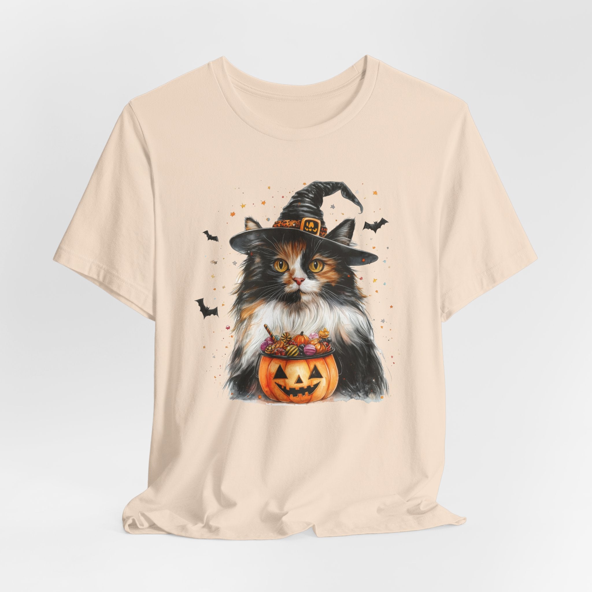 Longhair Calico Cat Bewitched Tee