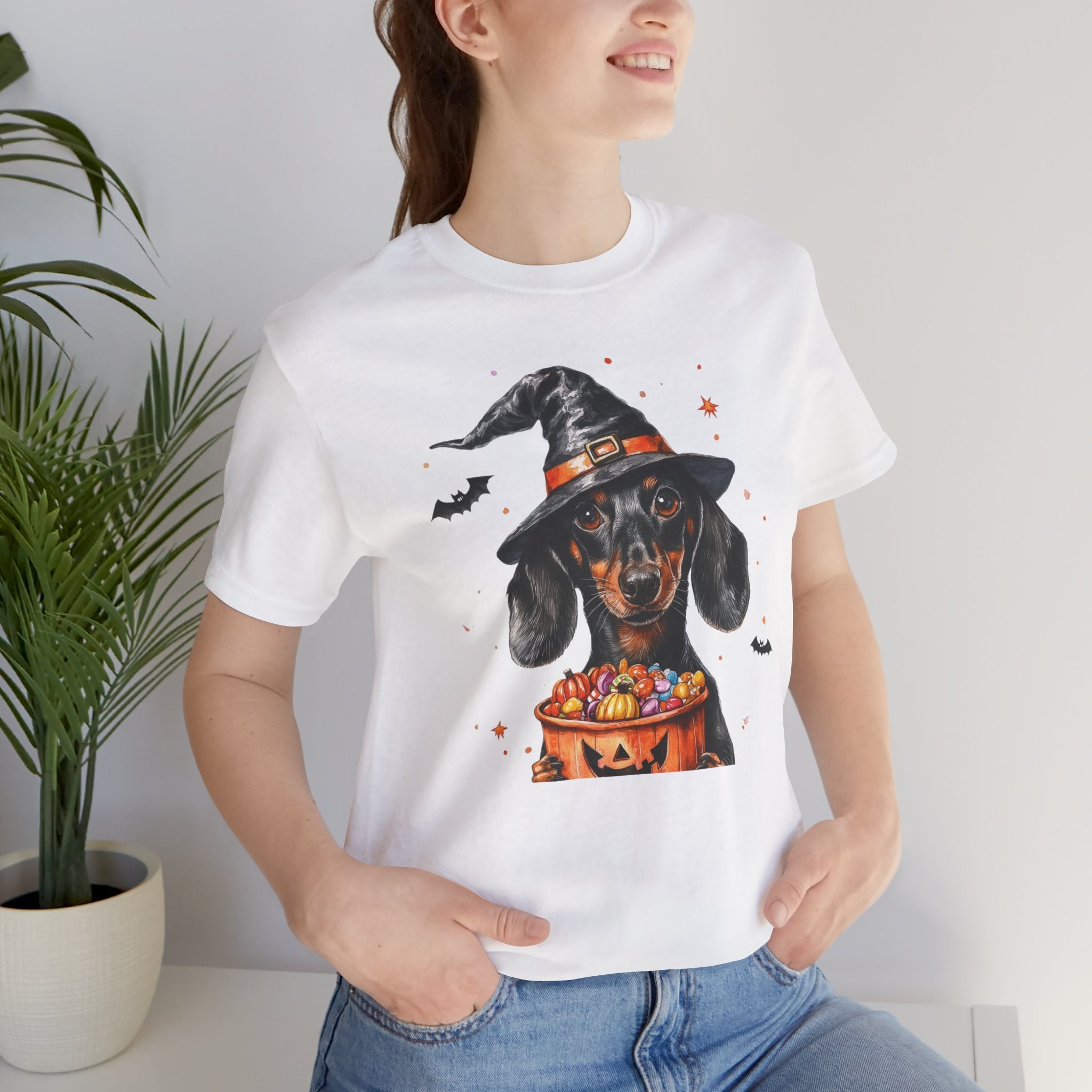 Black Dachshund Bewitched Tee