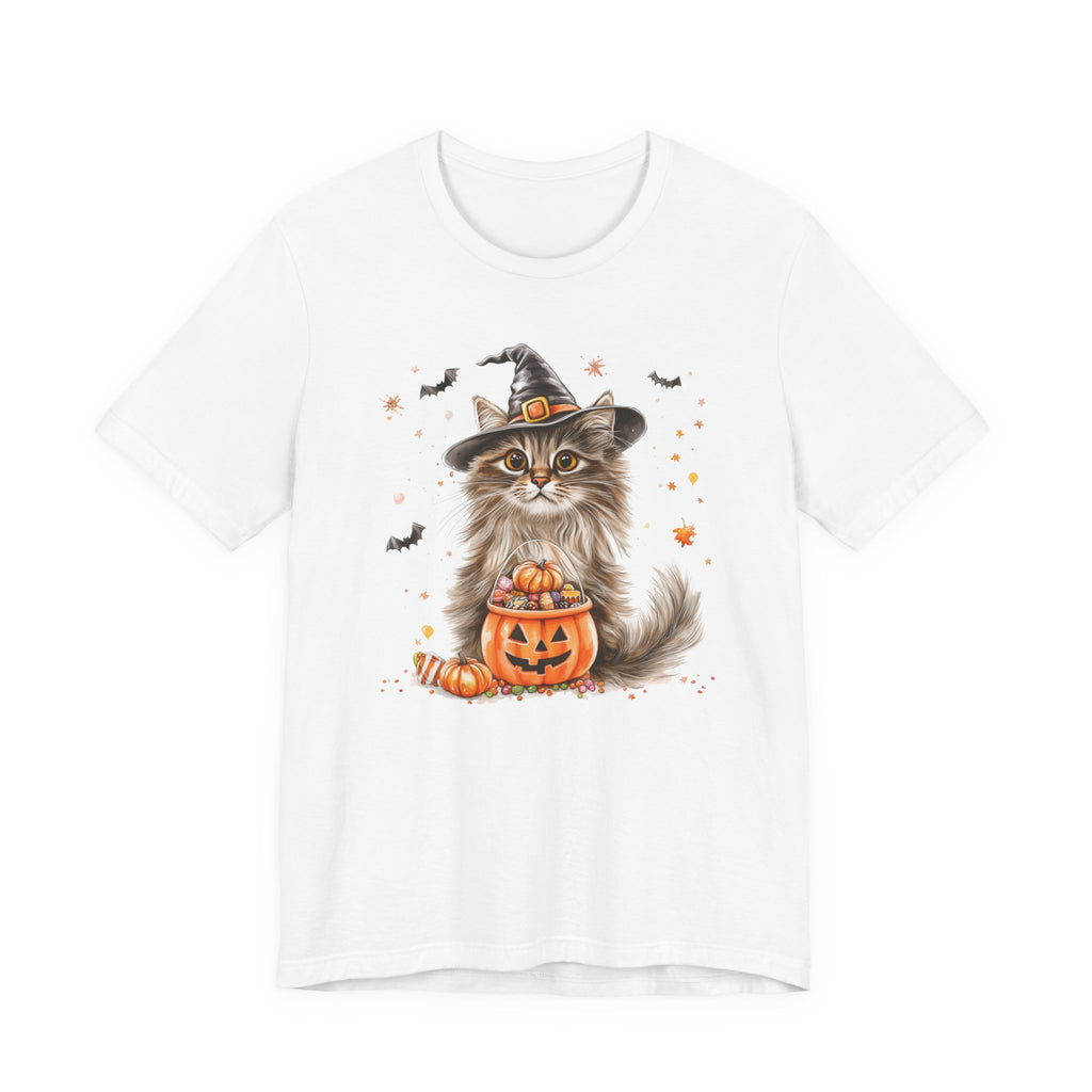 Longhair Grey Tabby Cat Bewitched Tee