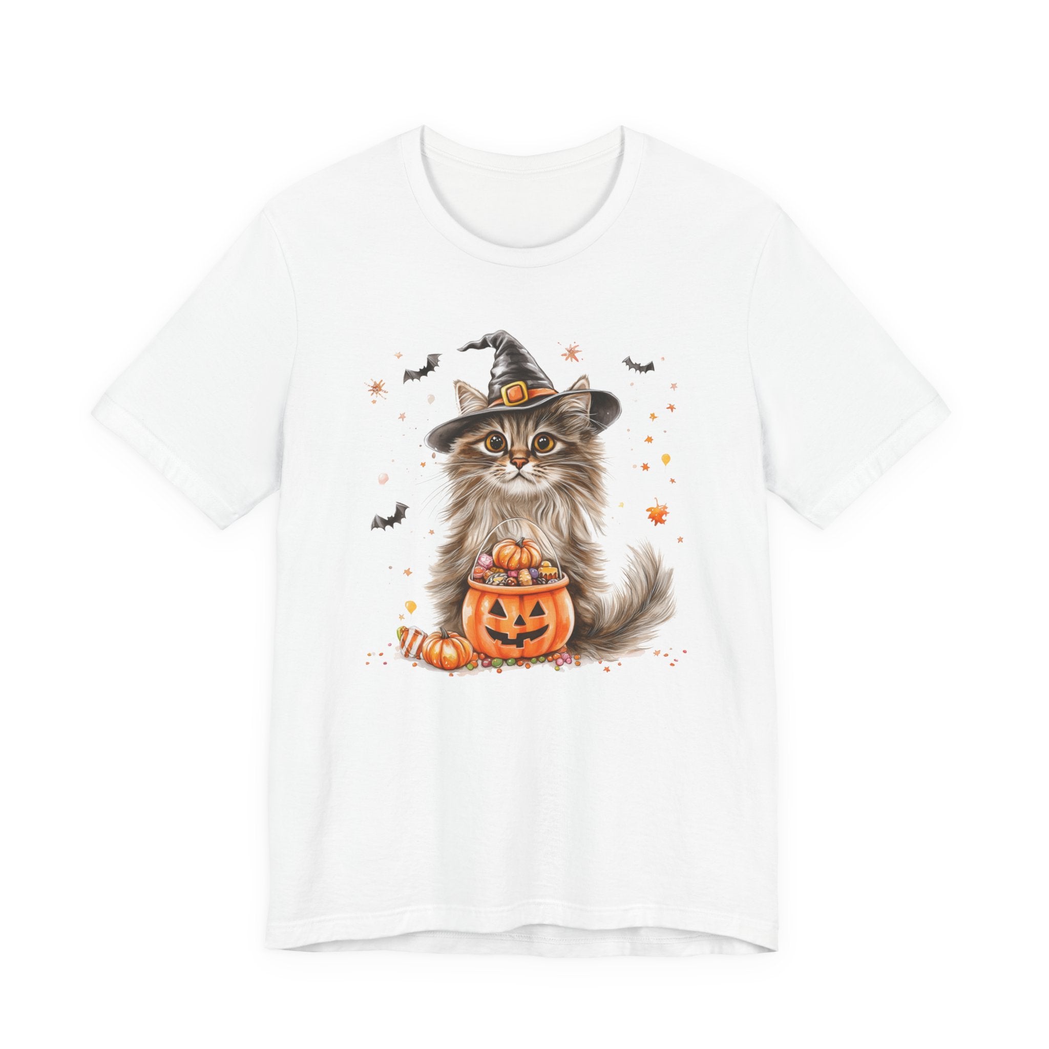 Longhair Grey Tabby Cat Bewitched Tee