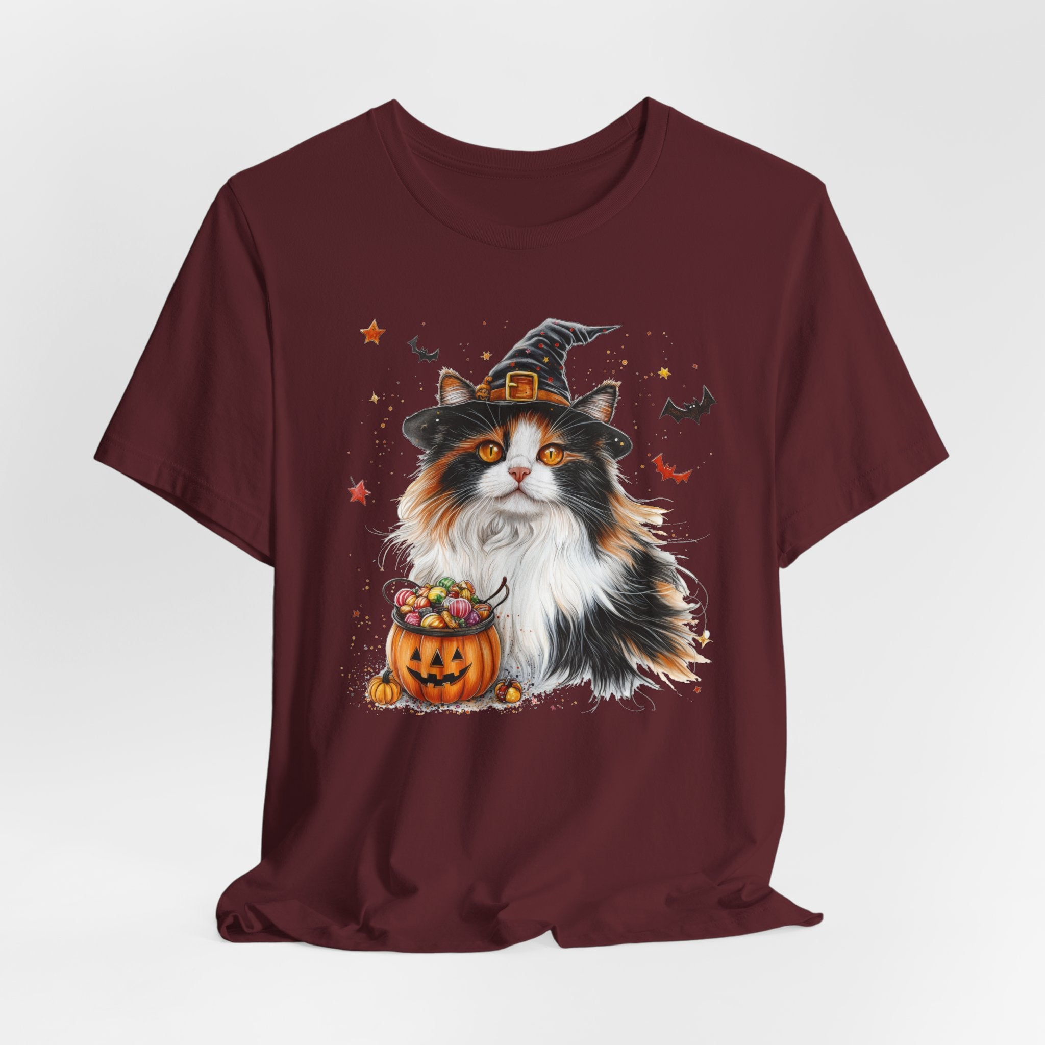 Longhair Calico Cat II Bewitched Tee