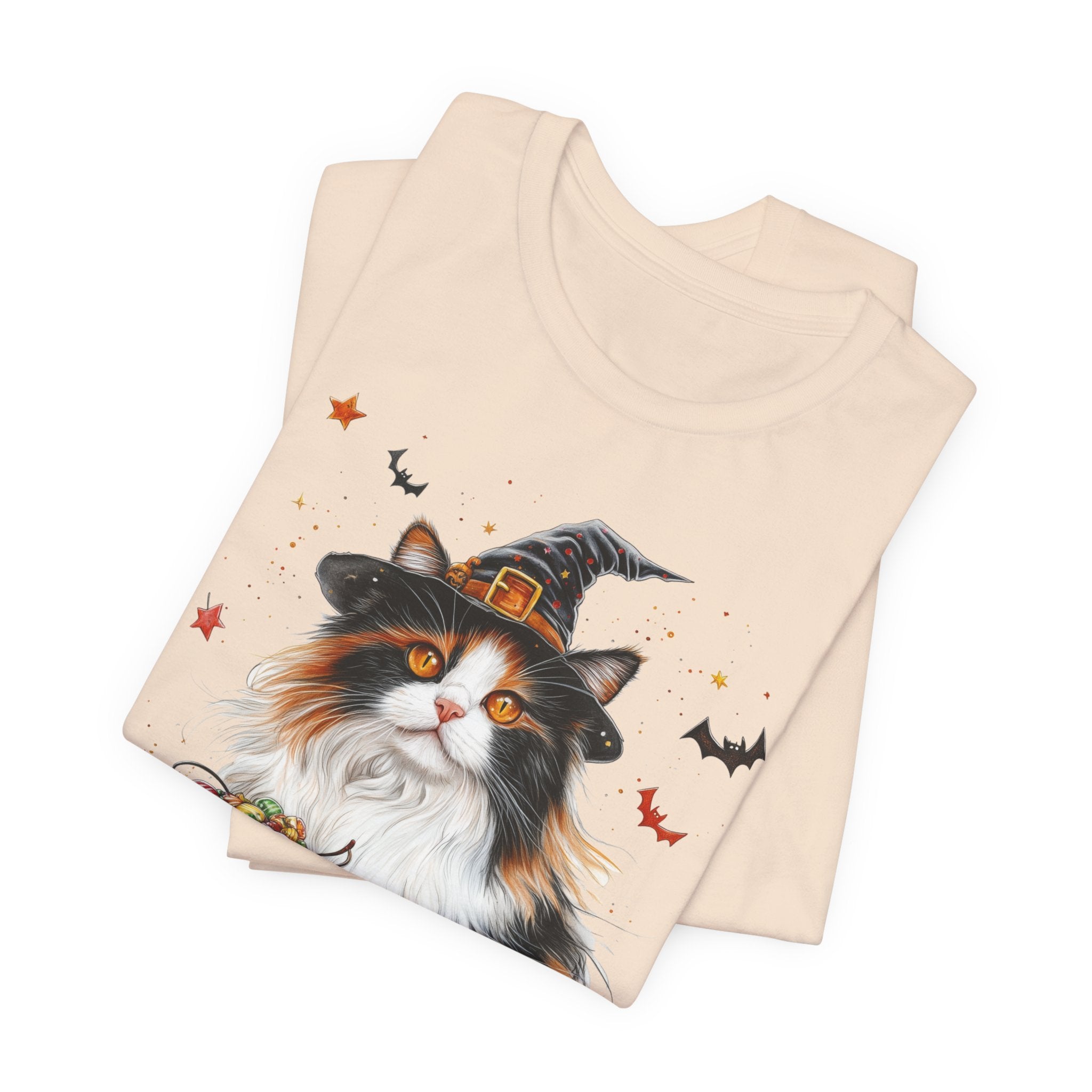 Longhair Calico Cat II Bewitched Tee