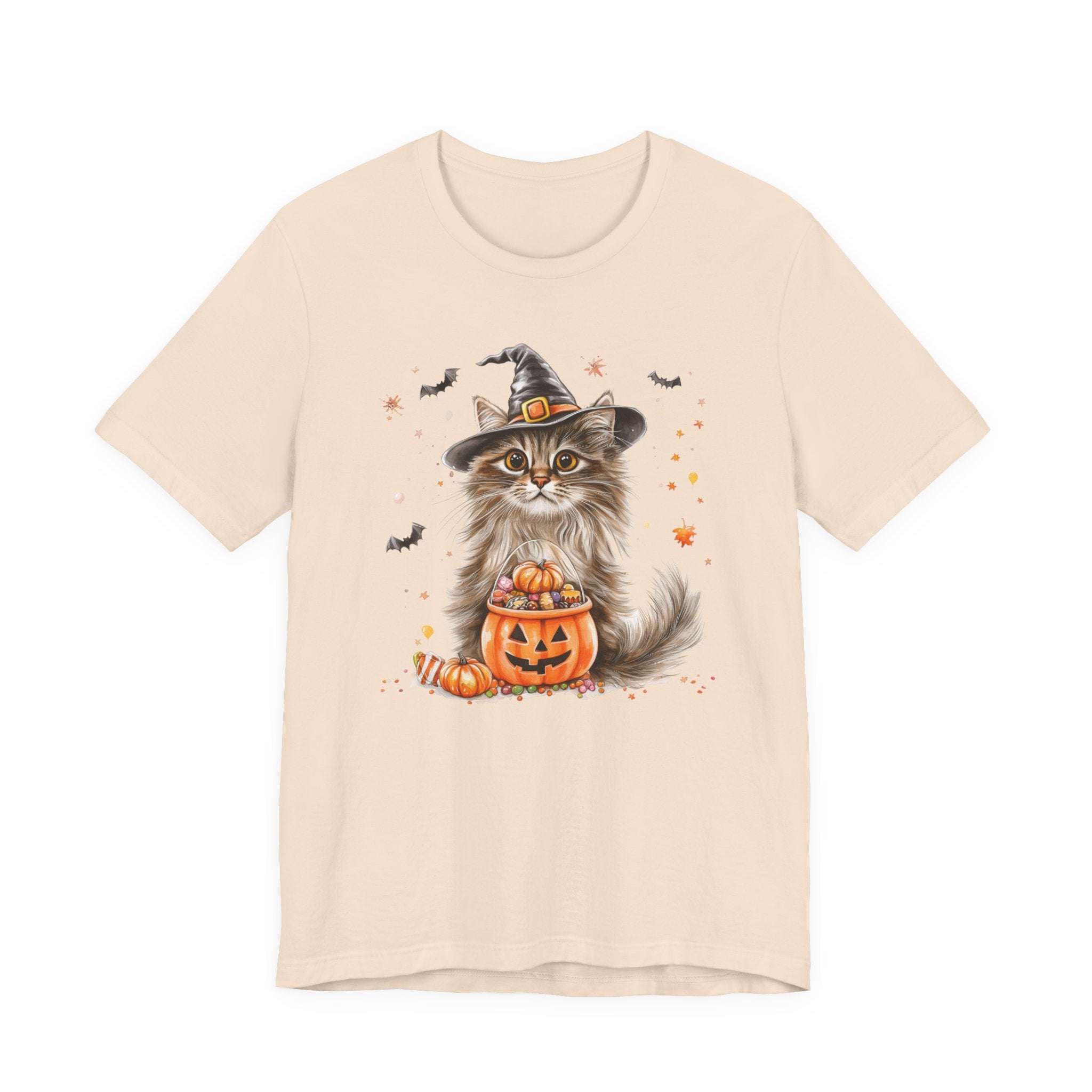 Longhair Grey Tabby Cat Bewitched Tee