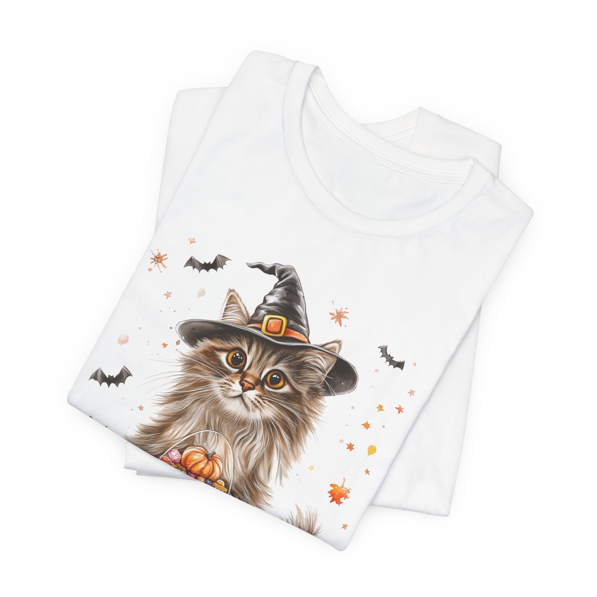 Longhair Grey Tabby Cat Bewitched Tee