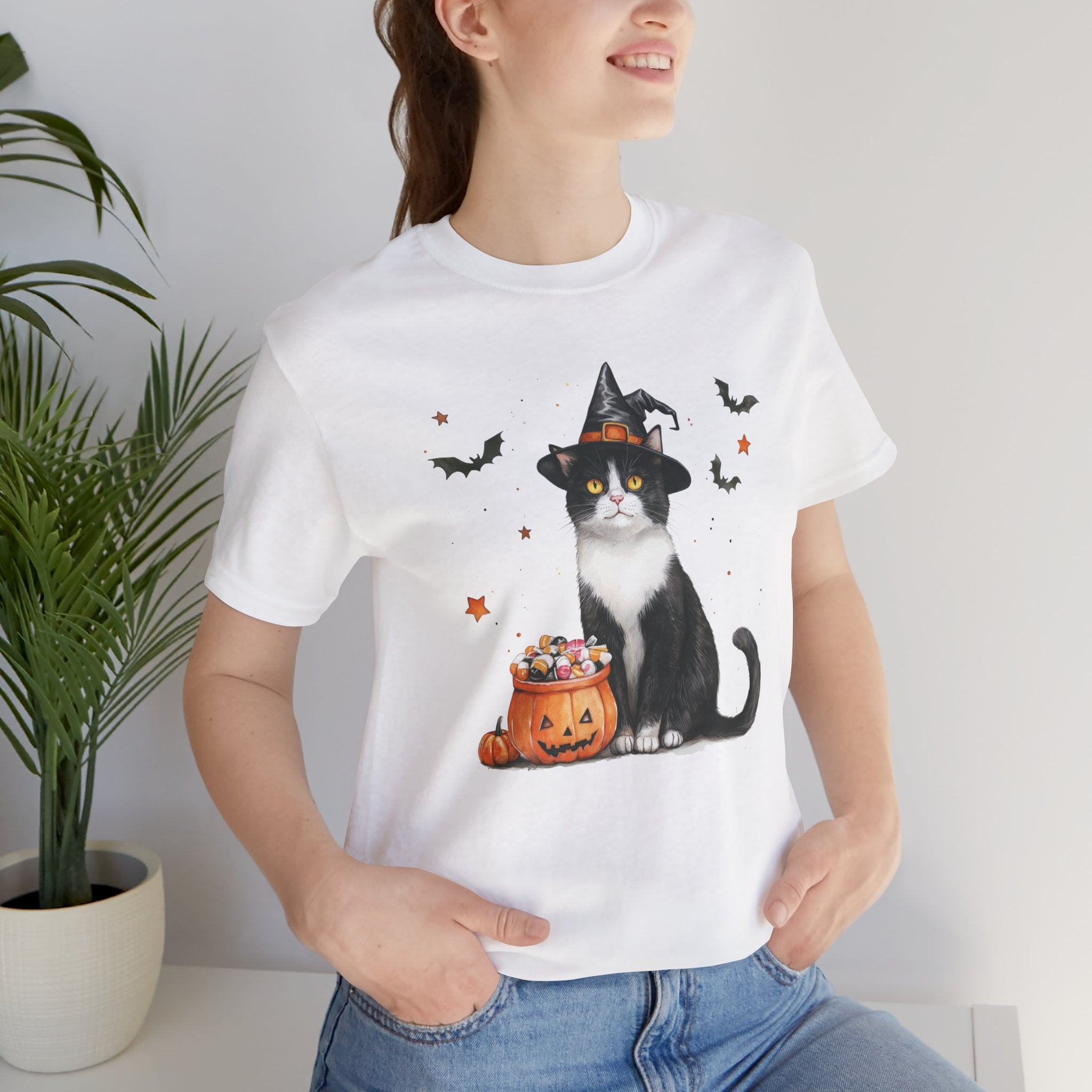Shorthair Tuxedo Cat Bewitched Tee