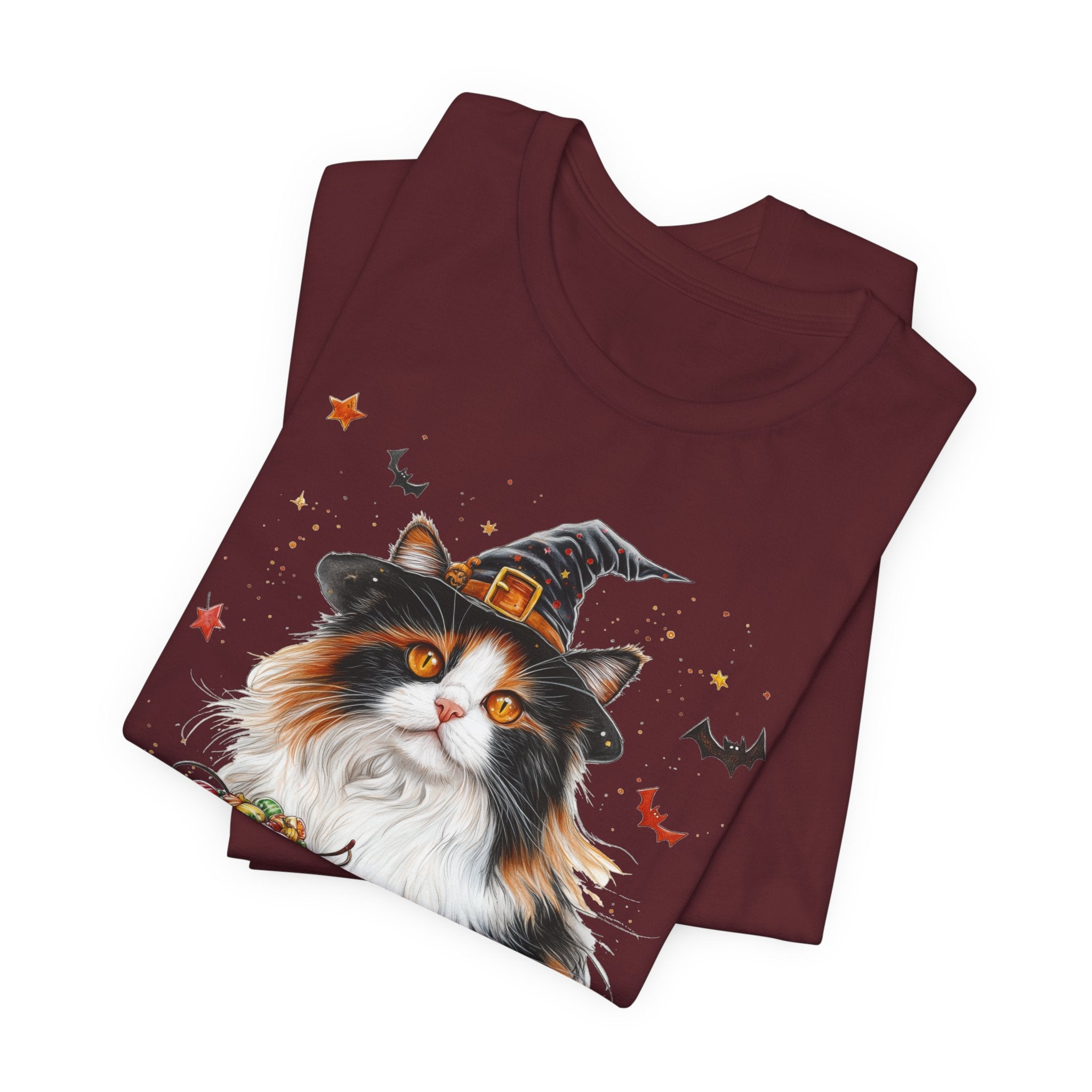 Longhair Calico Cat II Bewitched Tee