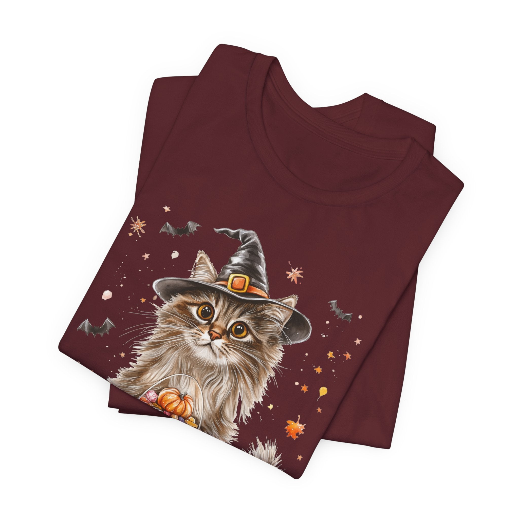 Longhair Grey Tabby Cat Bewitched Tee