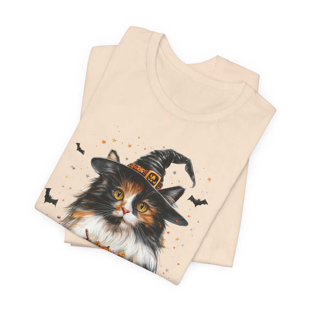 Longhair Calico Cat Bewitched Tee