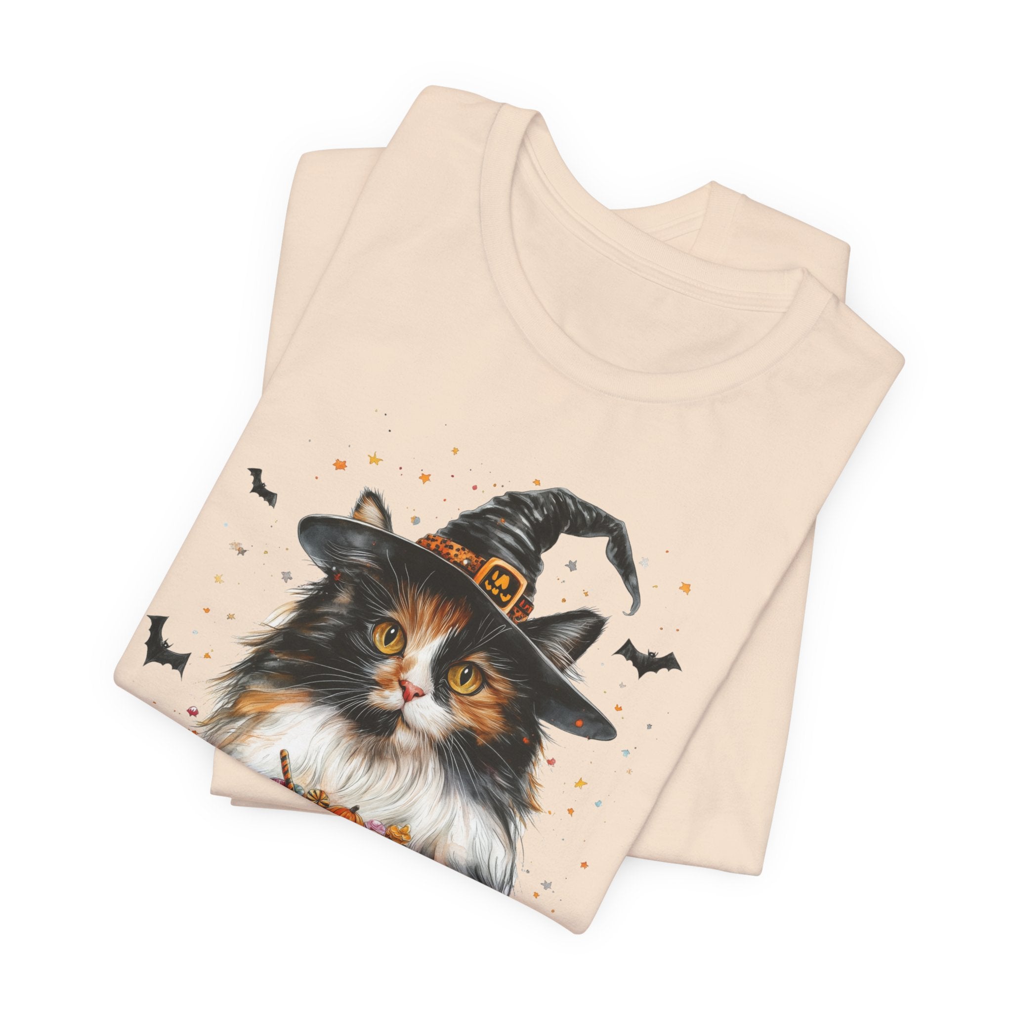 Longhair Calico Cat Bewitched Tee