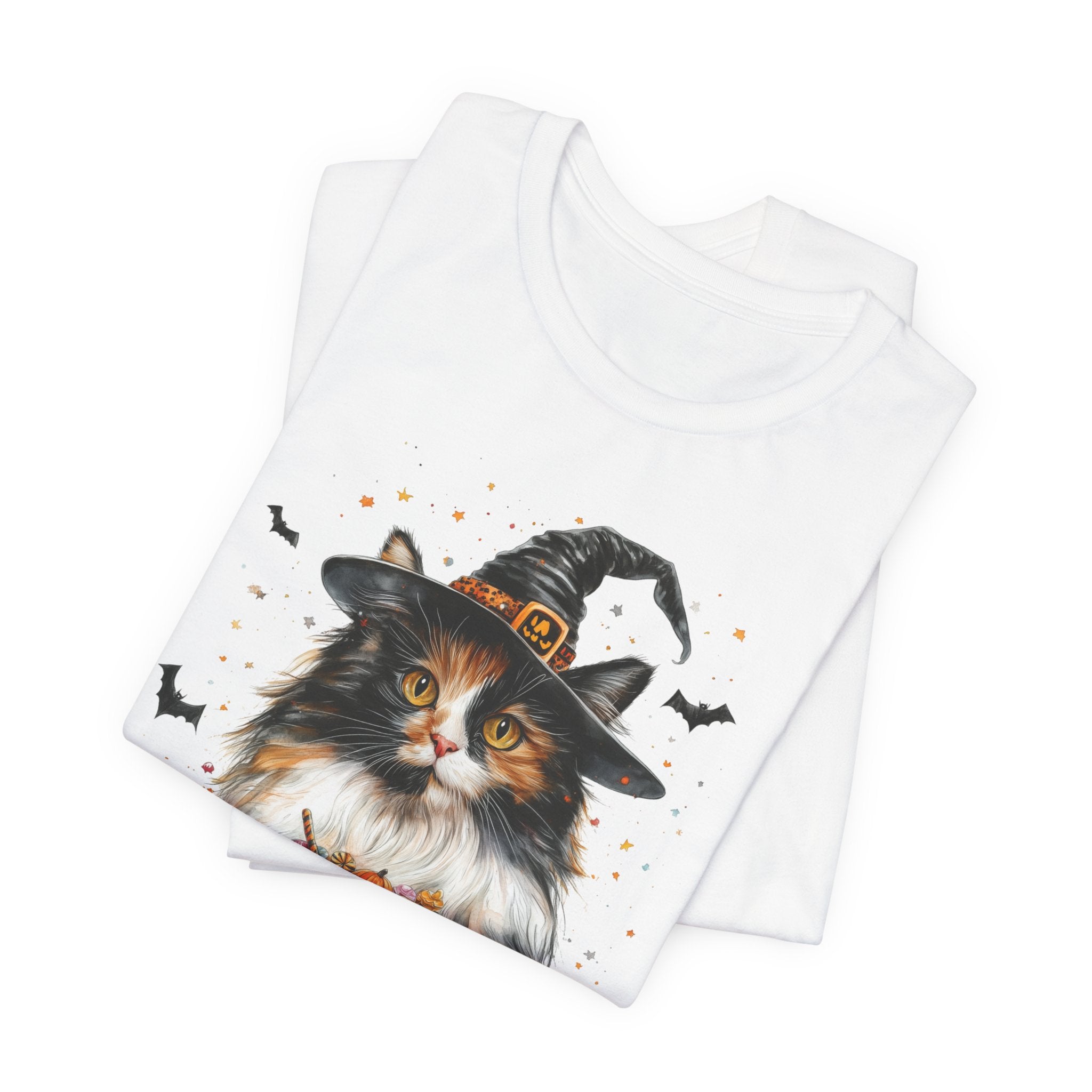Longhair Calico Cat Bewitched Tee