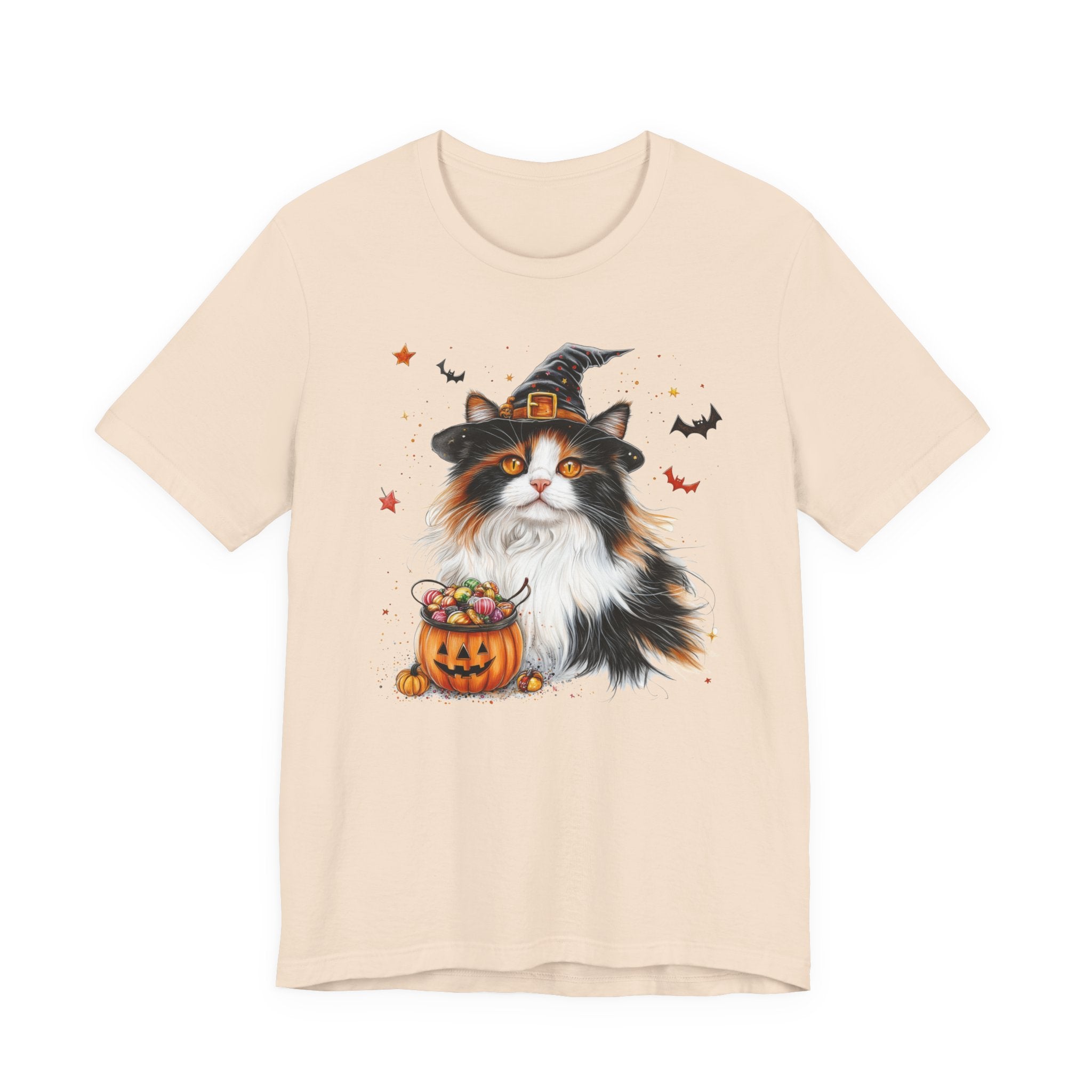 Longhair Calico Cat II Bewitched Tee