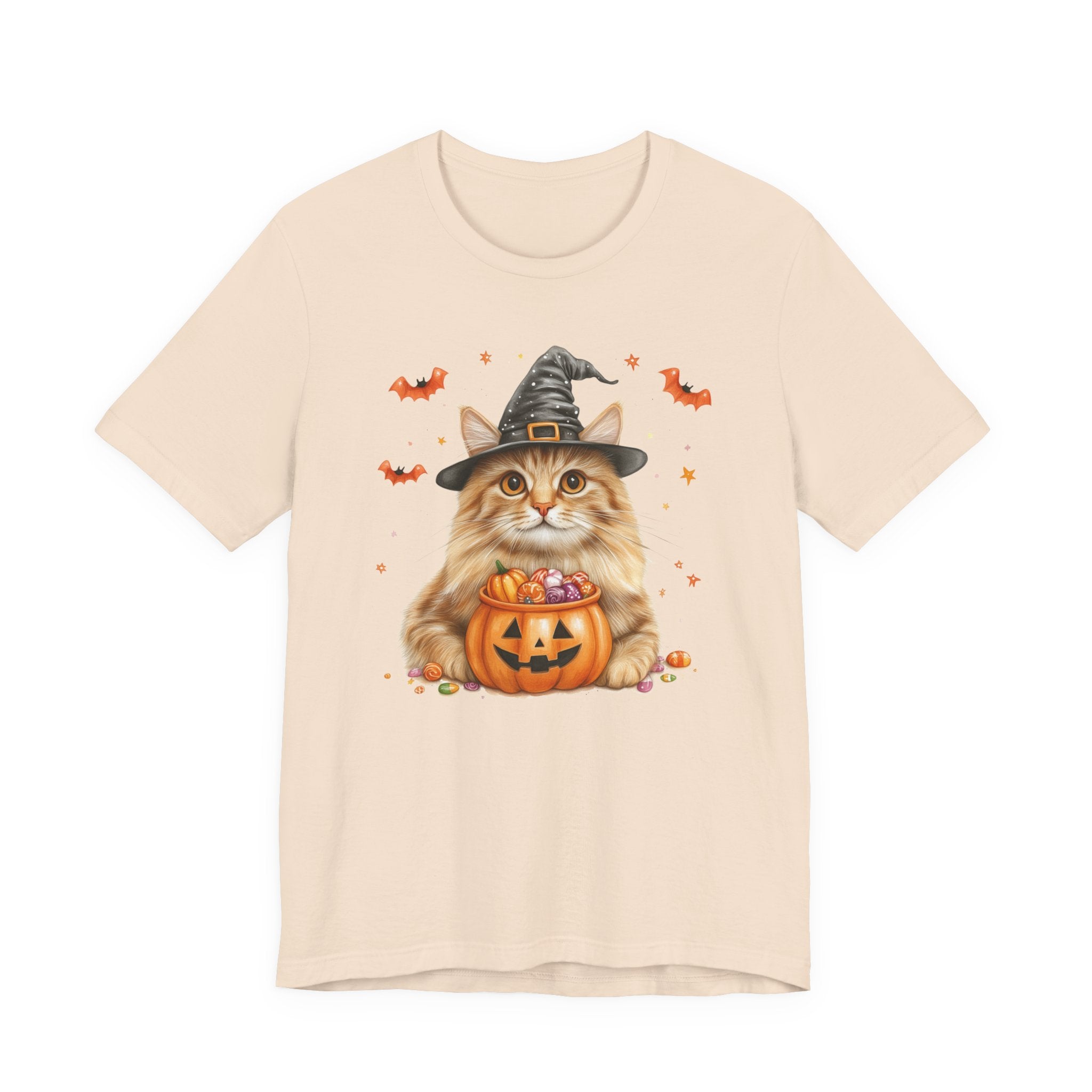 Longhair Orange Tabby Cat Bewitched Tee