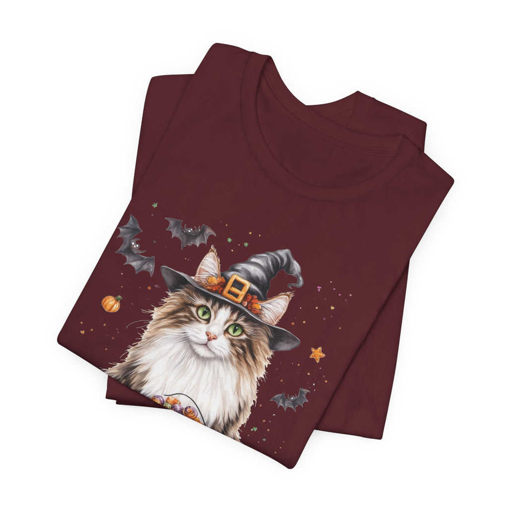 Longhair Tabby Cat Bewitched Tee